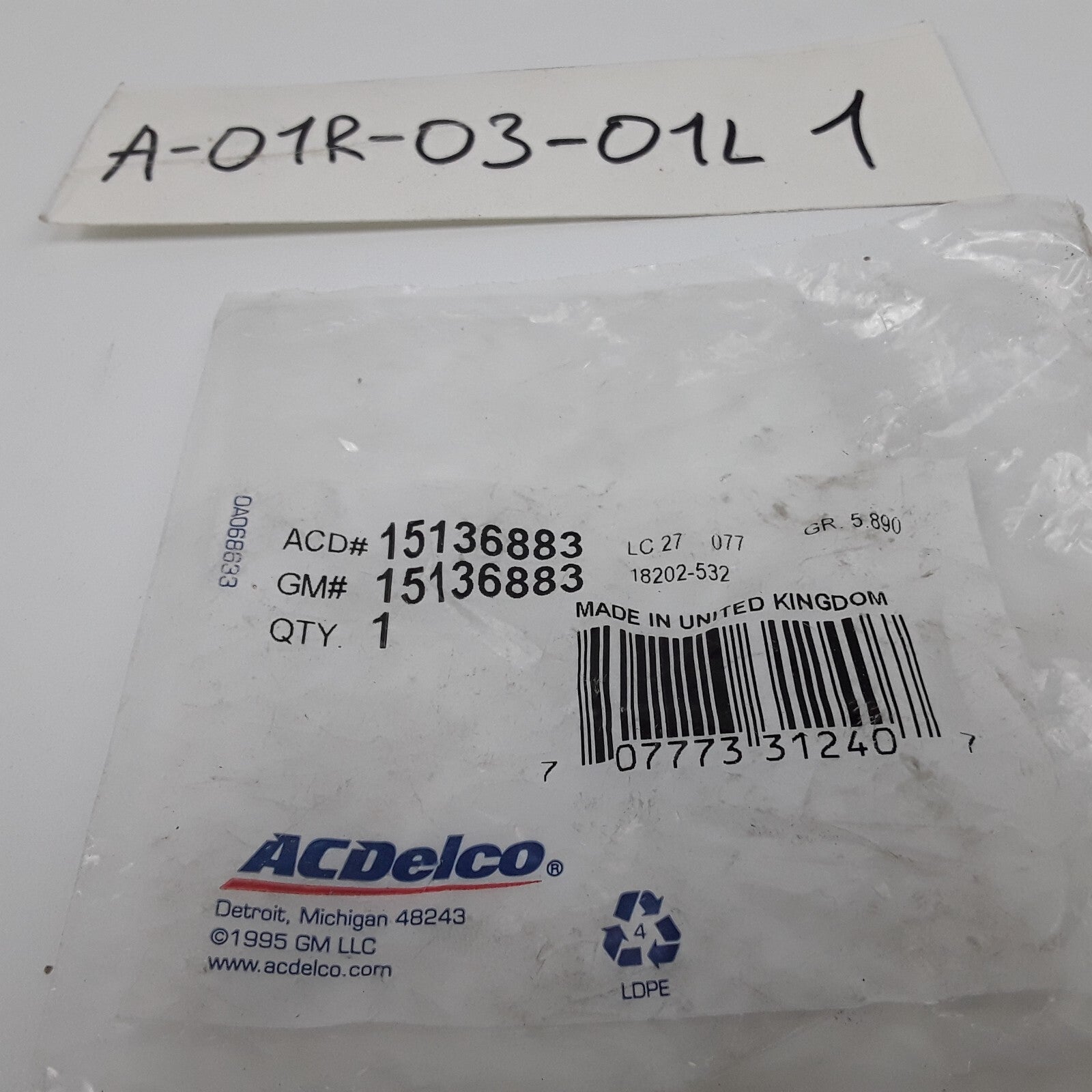 15136883 Tire Pressure Monitoring System Sensor Fits GMC Chevrolet Cadillac 2004