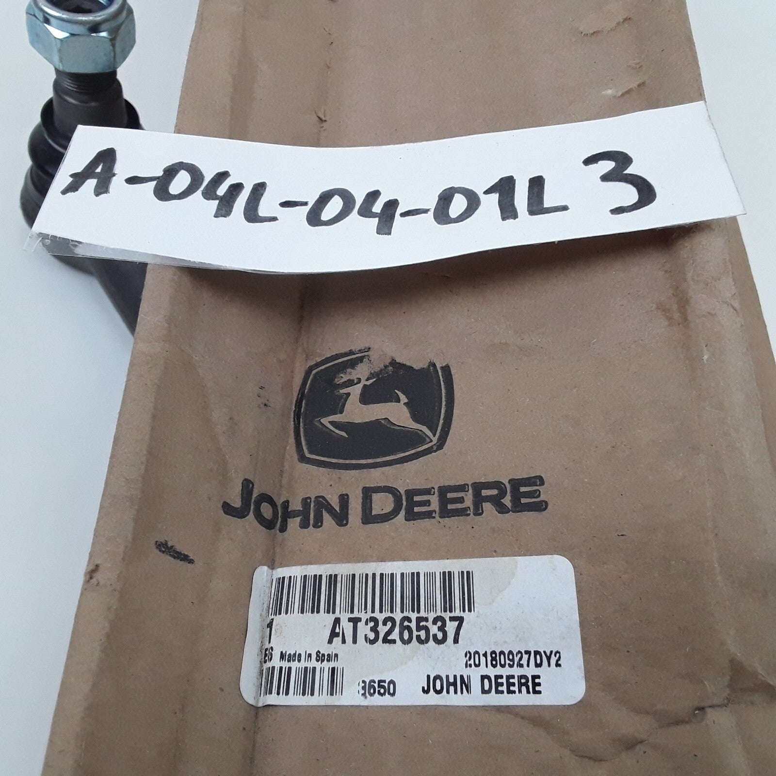 John Deere Tie Rod Right-Hand Fits 210K EP 210L 210L EP 210LE 310J 310K 310K EP