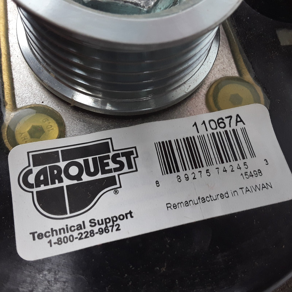 Carquest 11067A Alternator Fits BMW 745Li 745i (2002 2003 2004) V8 4.4L