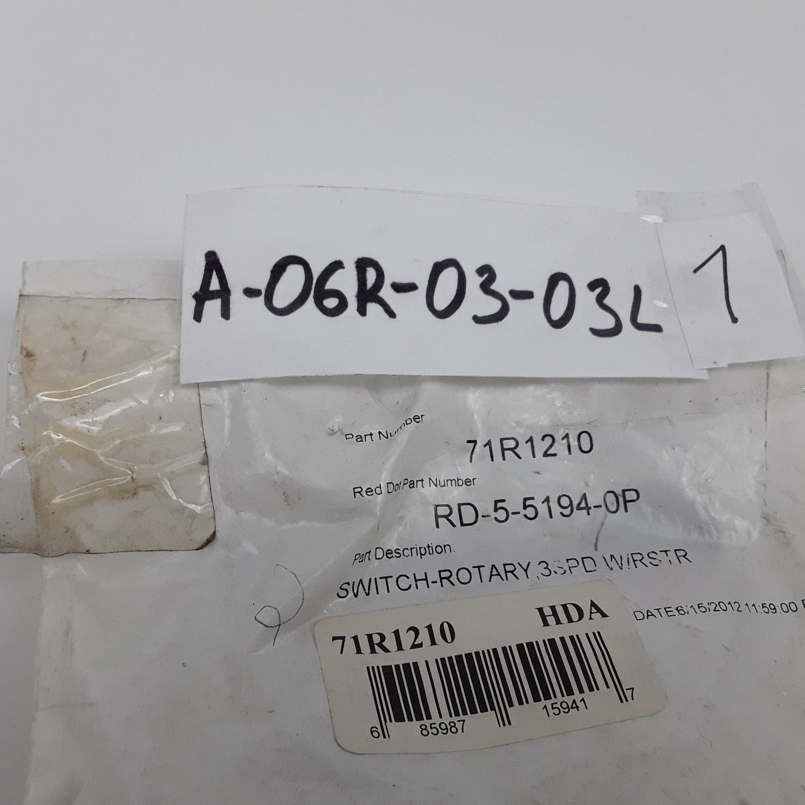Rotary Selector Blower Switch Fits Mack MS300T MS200P MS300P Mid-Liner 1980-1993