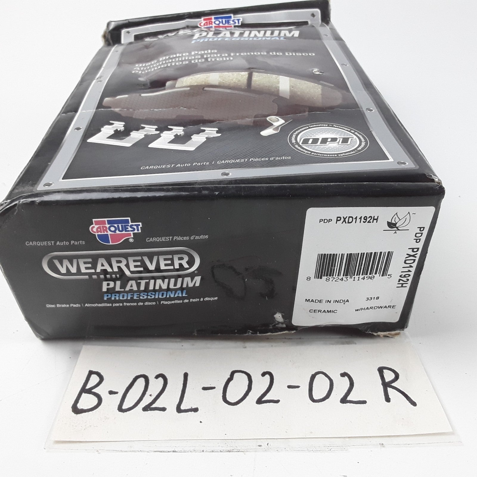 Wearever PXD1192H Front Disc Brake Pad Set Fits Mazda 6 2006-2007 2011 2013