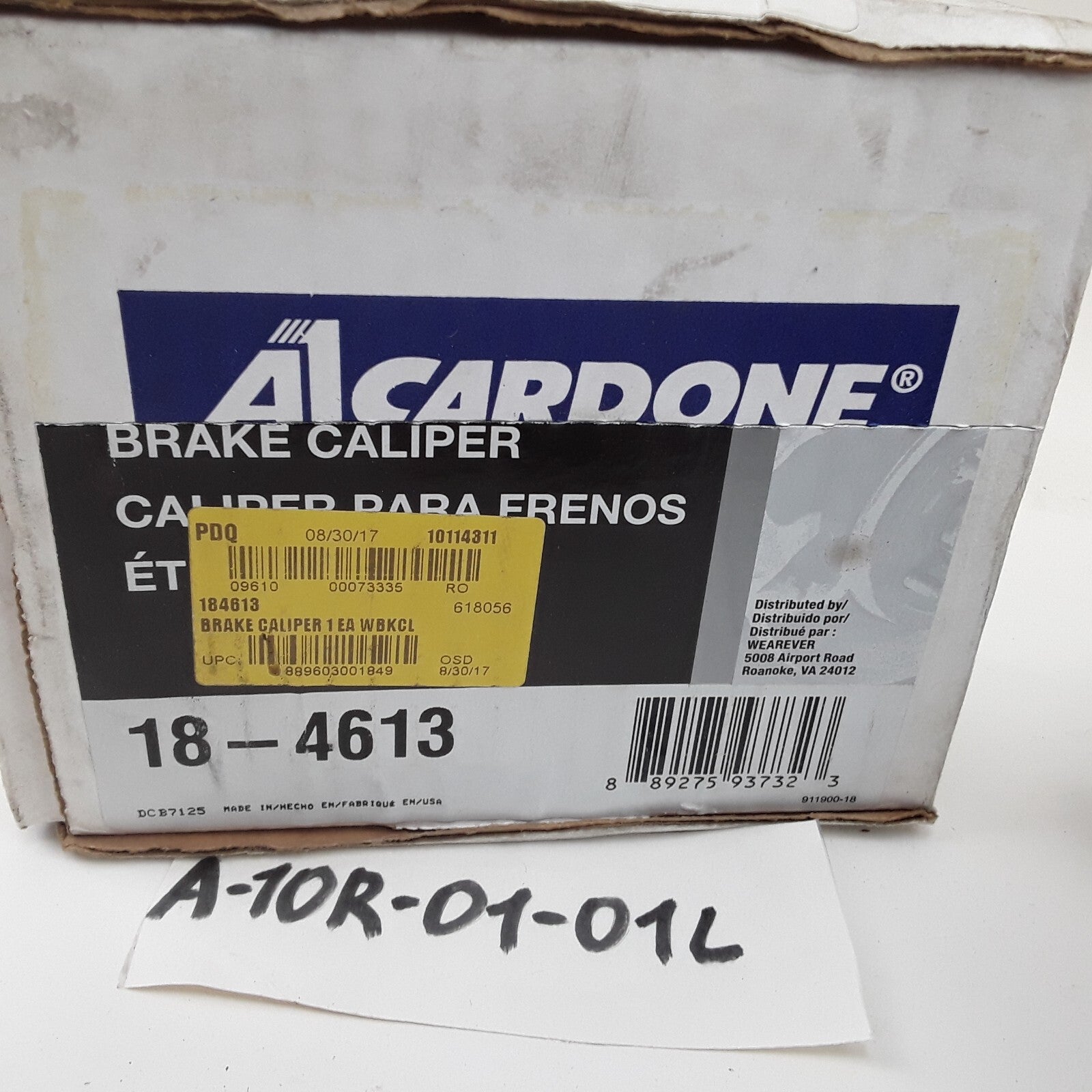 Cardone 18-4613 Brake Caliper Front Right For Ford Windstar 1995 1996 1997 1998