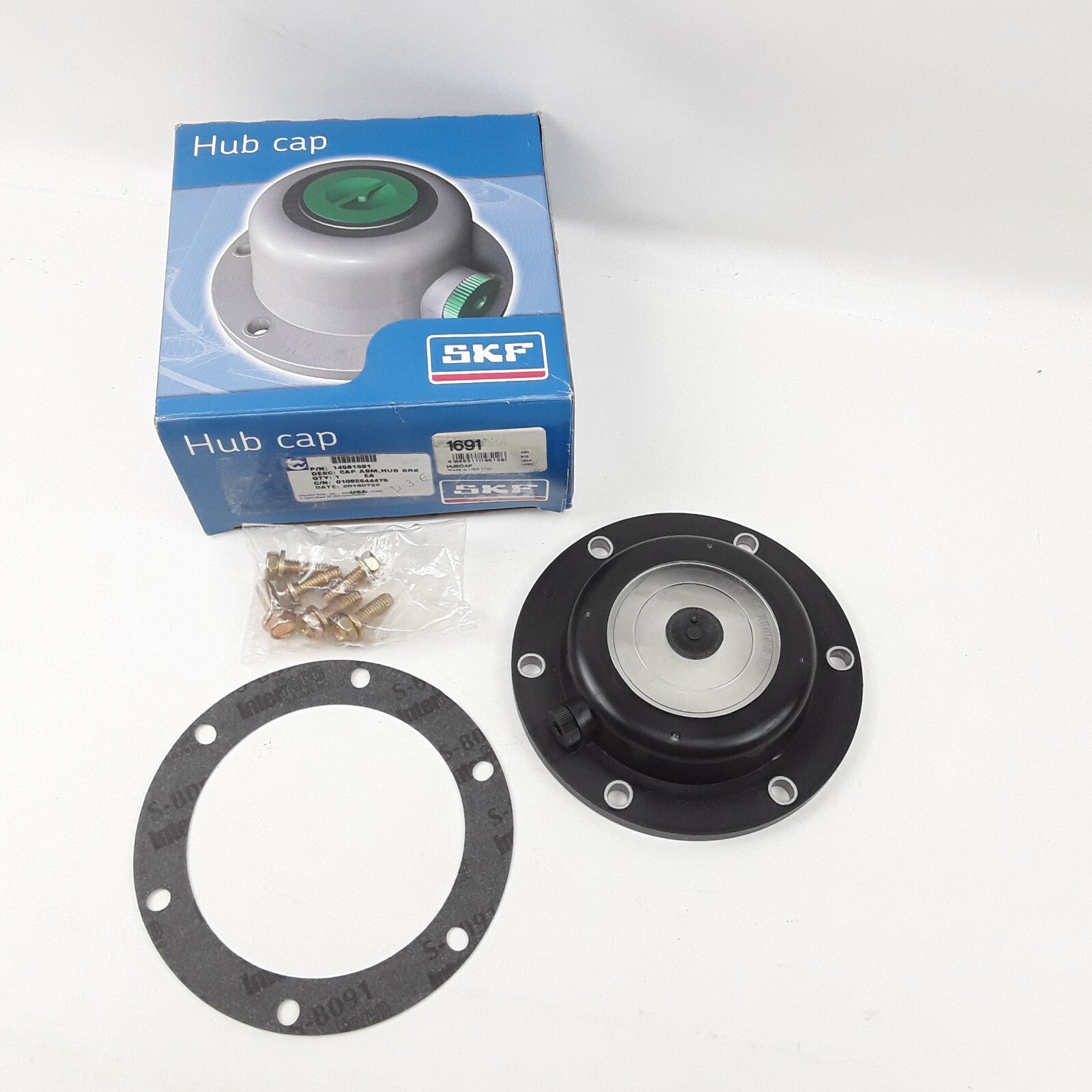 SKF 1691 - Oil Fill Hubcap 6.25" Outer Diameter For Heavy Duty Car Truck