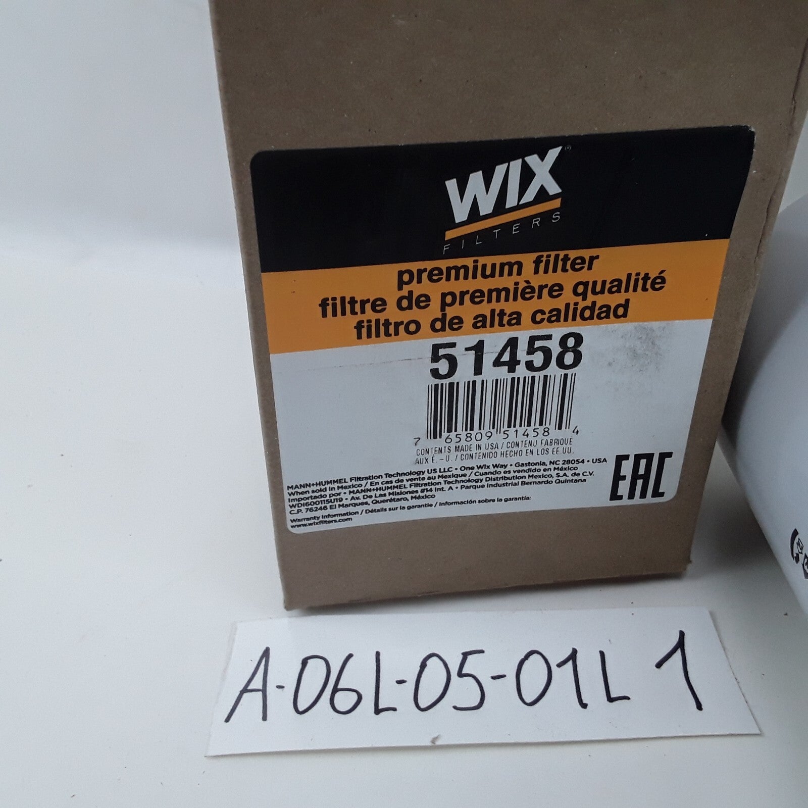 Wix 51458 Heavy Duty High Performance Premium Spin-On Lube Engine Oil Filter