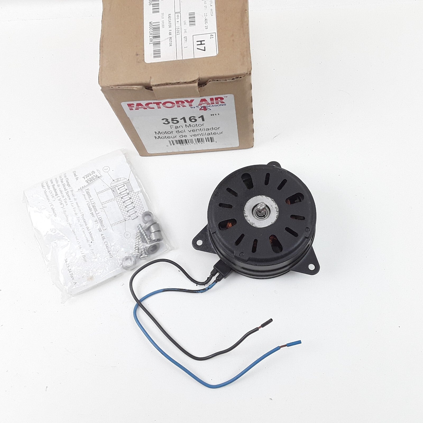 Four Seasons 35161 Engine Cooling Fan Motor Fits Jeep Cherokee (1995 1996-2001)