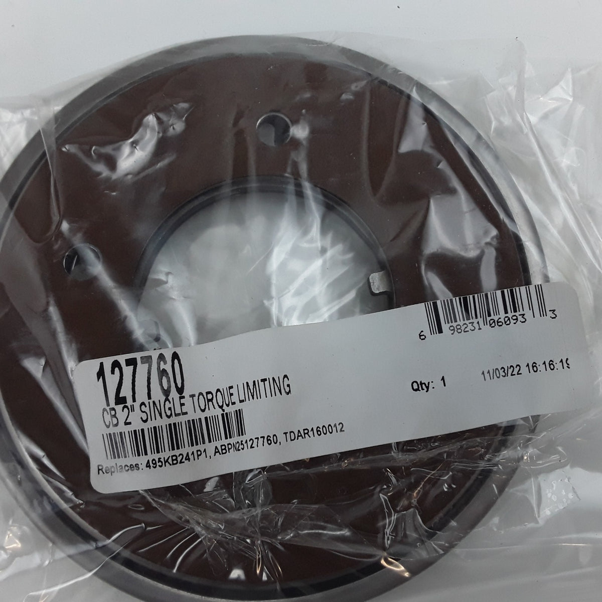 Transmission Clutch Brake 2" Single Torque Limiting For 14" & 15 1/2" Clutch