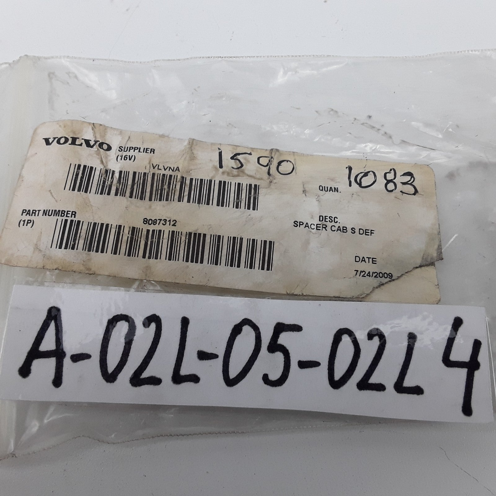 Genuine Volvo 8087312 Spacer For Cab & DEF Diesel Exhaust Fluid