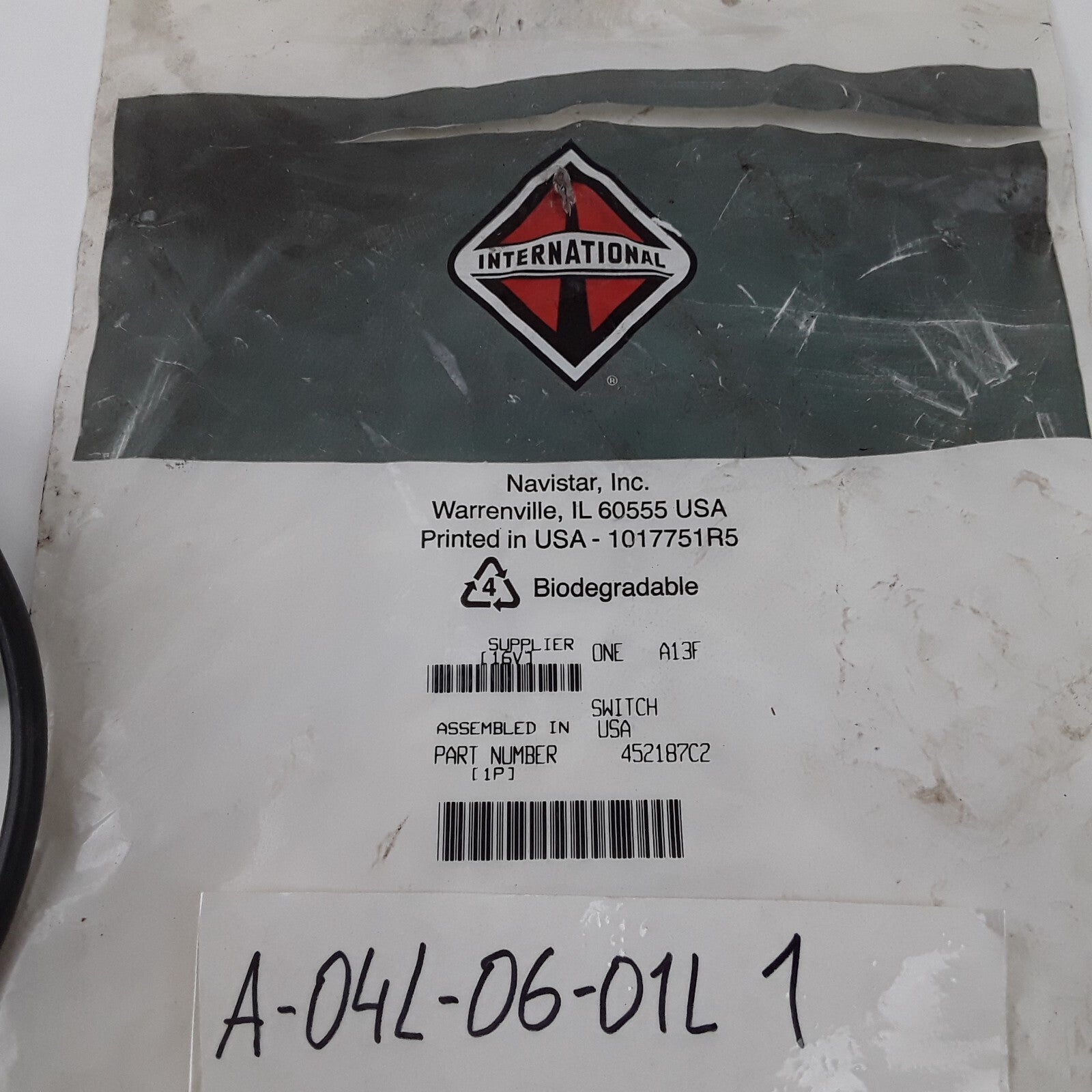 OEM Floor Mounted Headlight Dimmer Switch International 5000 Series 1996-1999