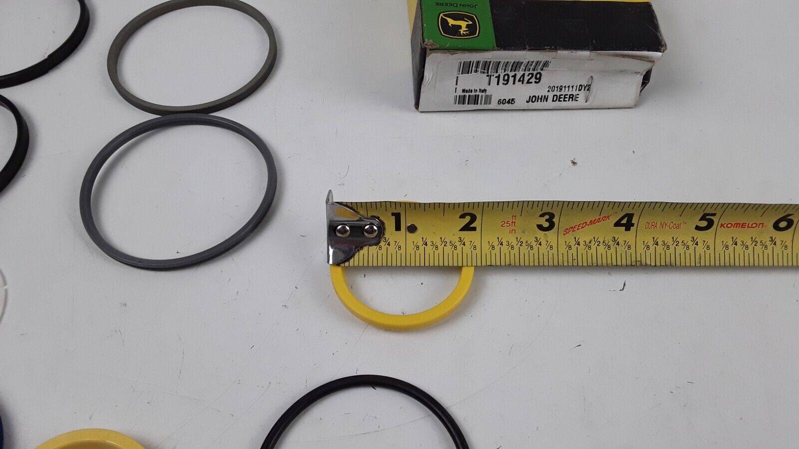 John Deere Seal Kit Steer Cylinder T191429 410G Backhoe Loader, 485E, 486E, 488E - HotCarParts