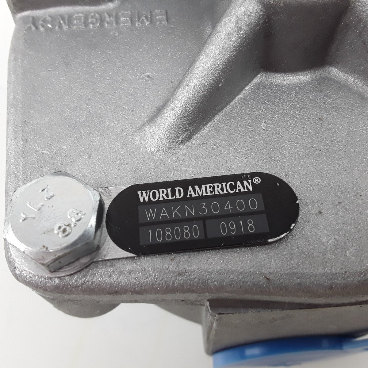 Air Brake Emergency Relay Valve - 4 Ports, 3/4" NPT Reservoir, 3/8" Delivery