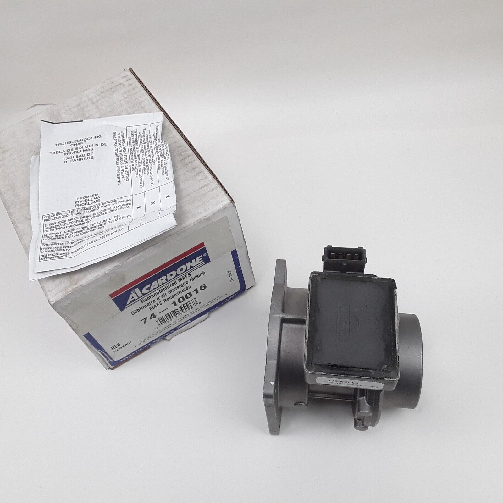 Cardone 74-10016 Mass Air Flow Sensor Gray Plastic For Nissan Altima 1993-1995