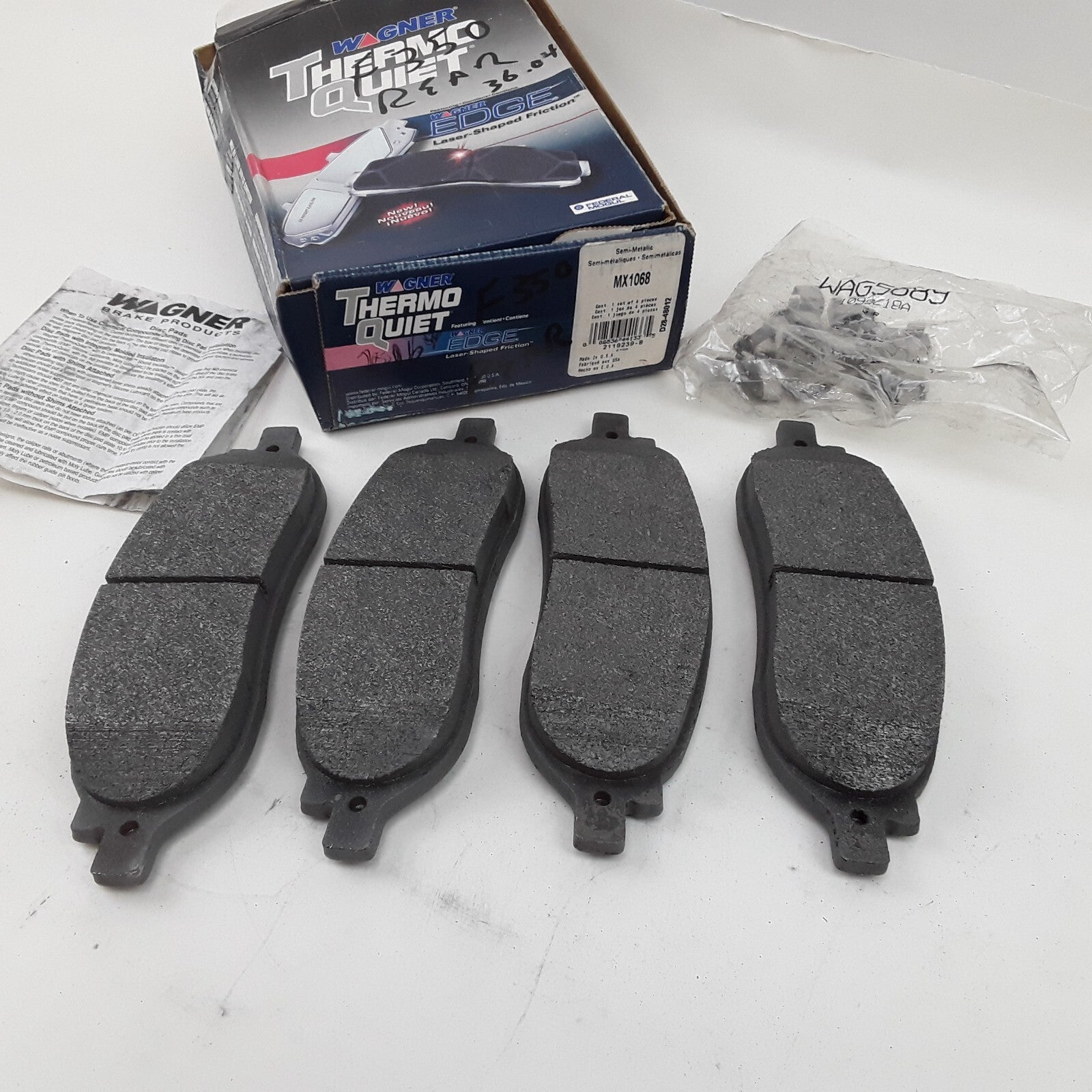 Brake ThermoQuiet Semi-Metallic Disc Brake Pad Set Fits Ford F-350 F-250 2005-07
