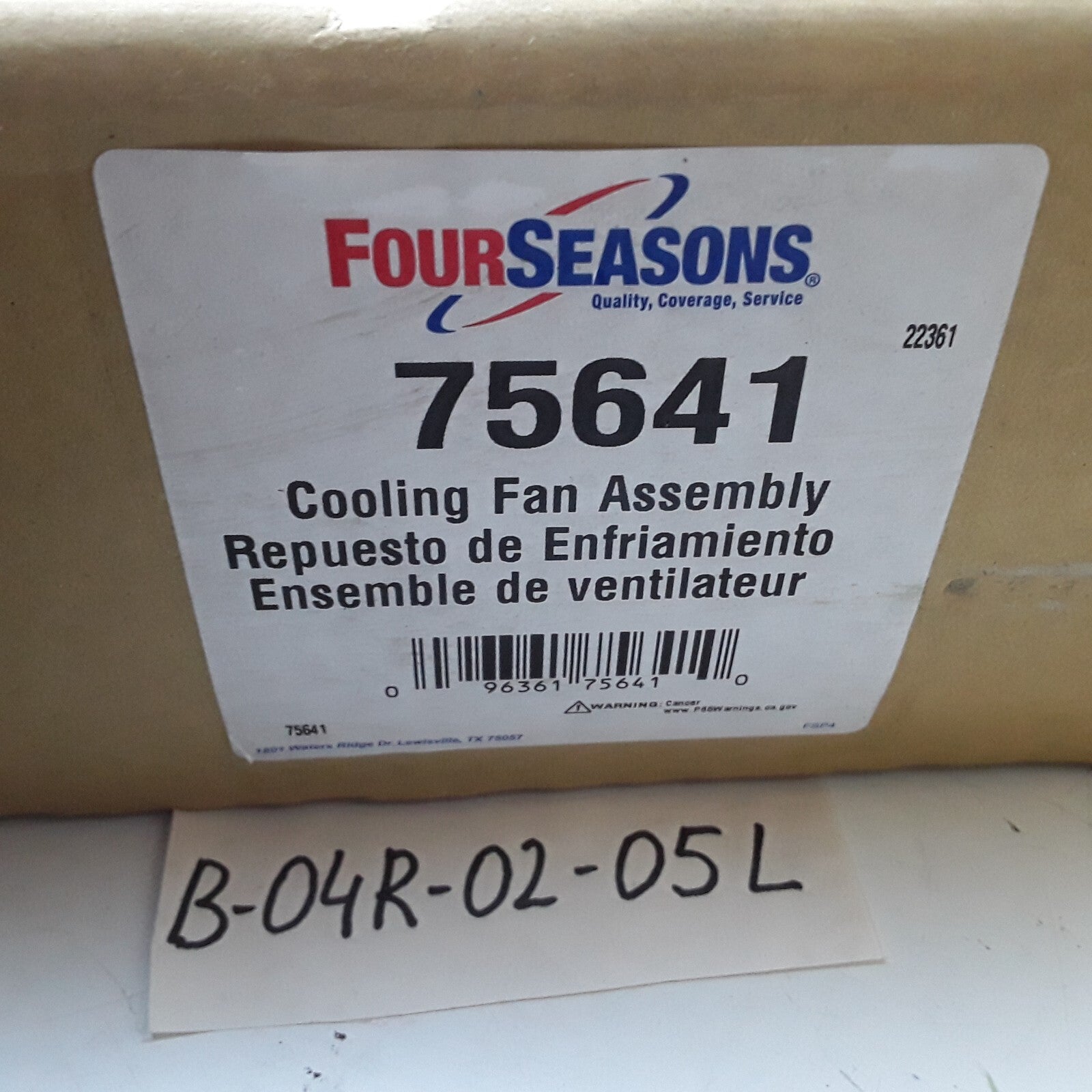 Four Seasons 75641 Radiator Fan Motor For Honda Civic (2006 2007 2008 2009-2011)