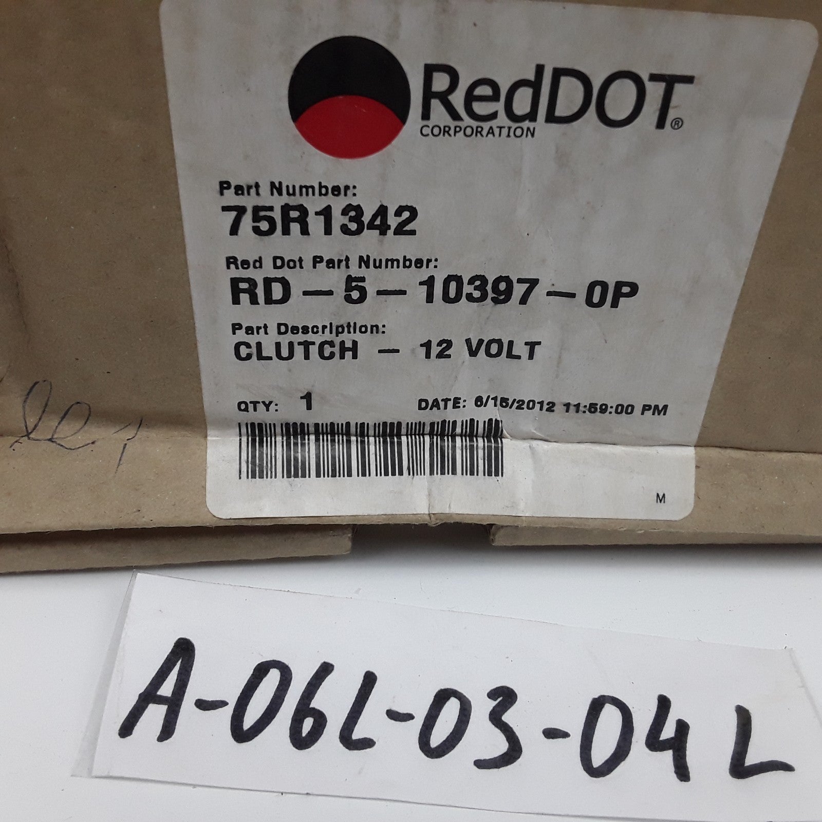 Red Dot 75R1342 Compressor Clutch Assembly 12V Heavy Duty High Performance