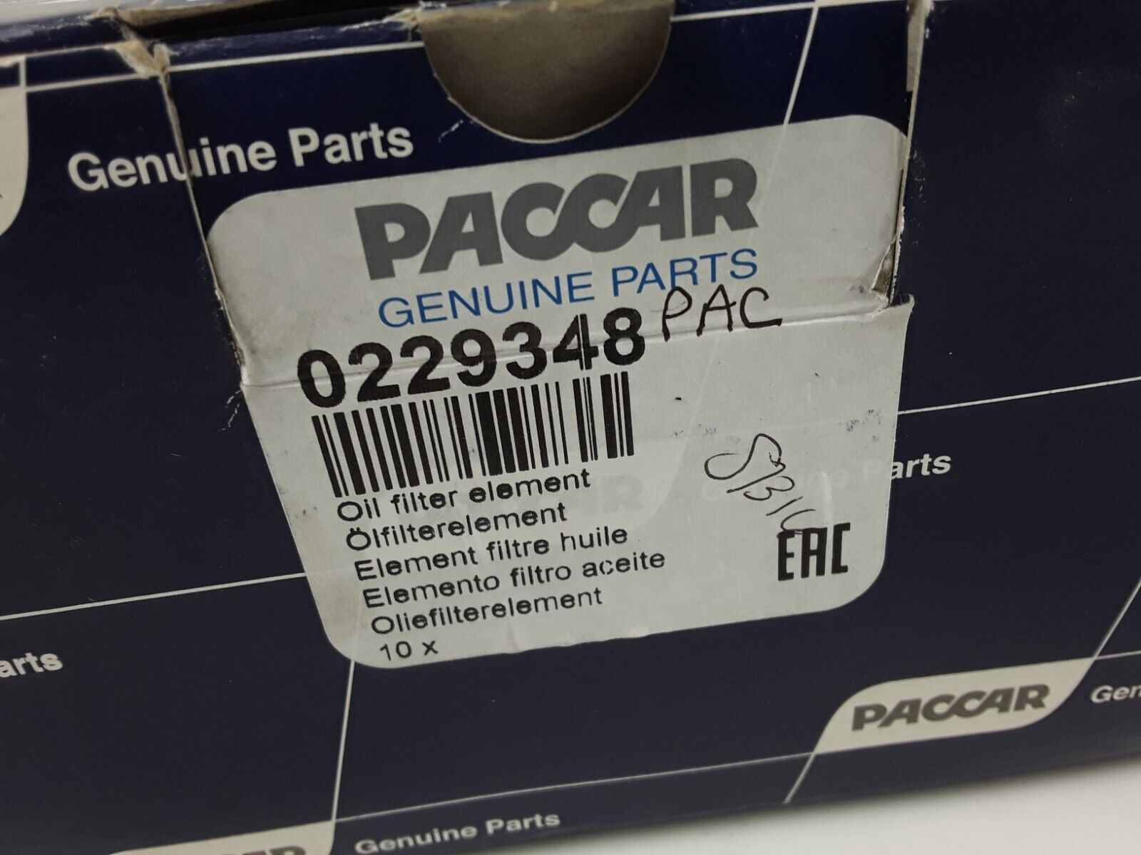 GENUINE Paccar 0229348 H601/4 Element Filter Power Steering - HotCarParts