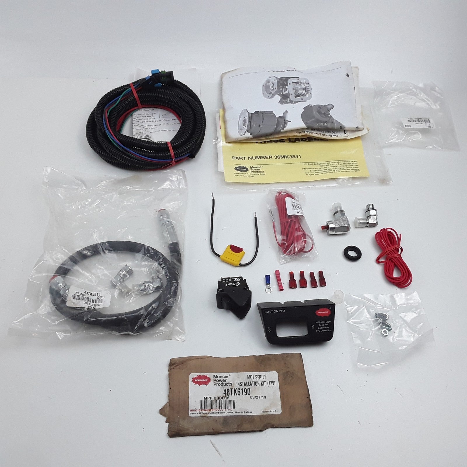 Muncie Power Products 48TK6190 Cylinder Installation Kit For MC1 PTO Series