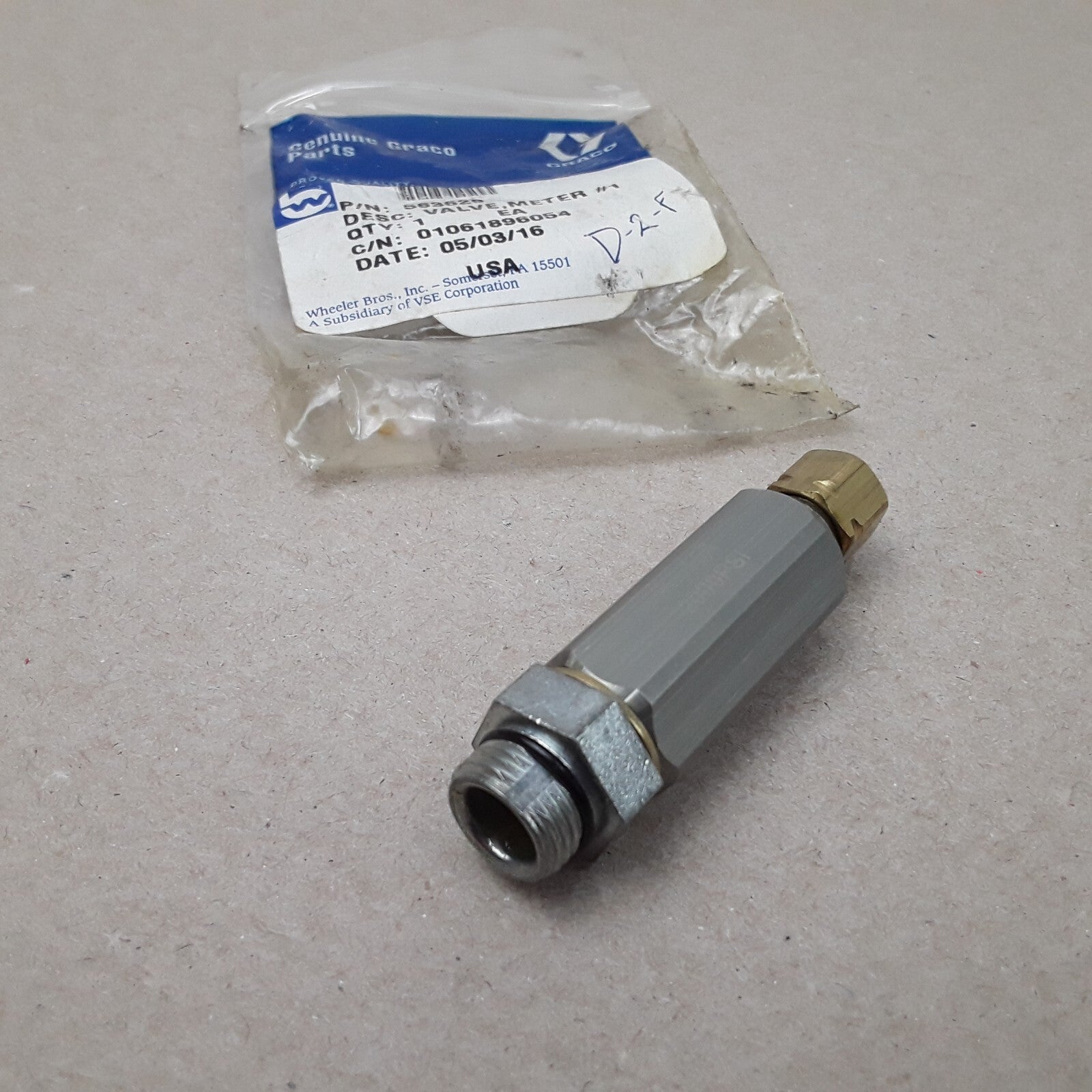 Graco 563629 LubriSystem Grease Injector Valve Replacement for Auto Lube Systems