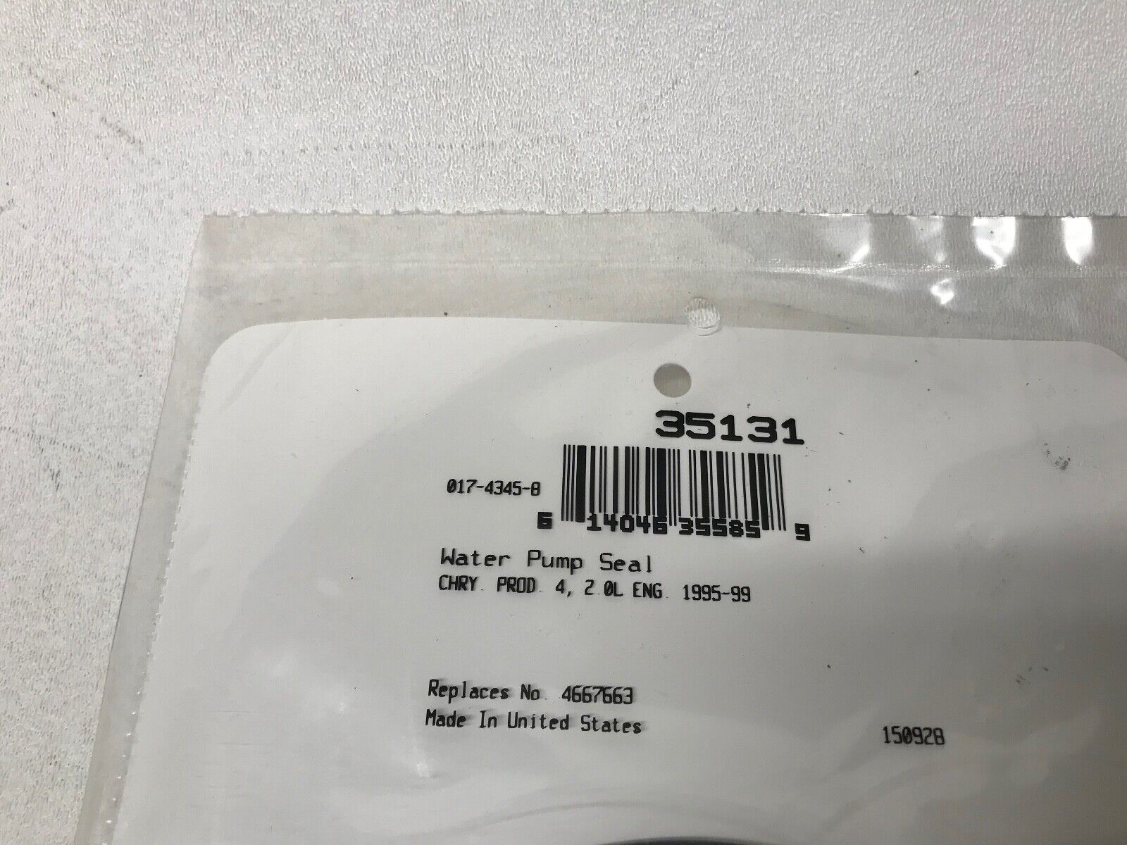 Engine Water Pump Gasket Fel-Pro 35131 for Chrysler, Dodge, Mitsubishi, Plymouth - HotCarParts