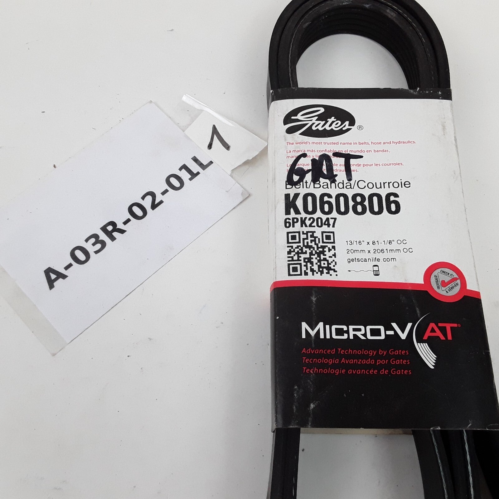 Micro-V Serpentine Drive Belt Fits Dodge Suzuki Mazda Mercury Ford &More