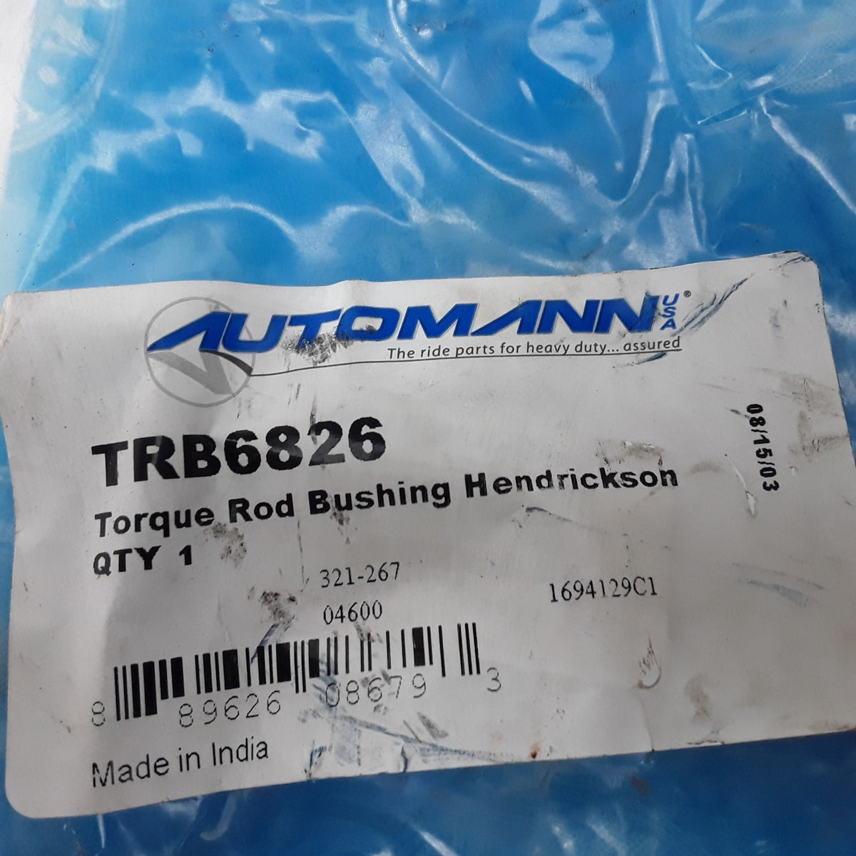 Automann TRB6826 Axle Torque Rod Bushing Fits Hendrickson Trucks & Trailer