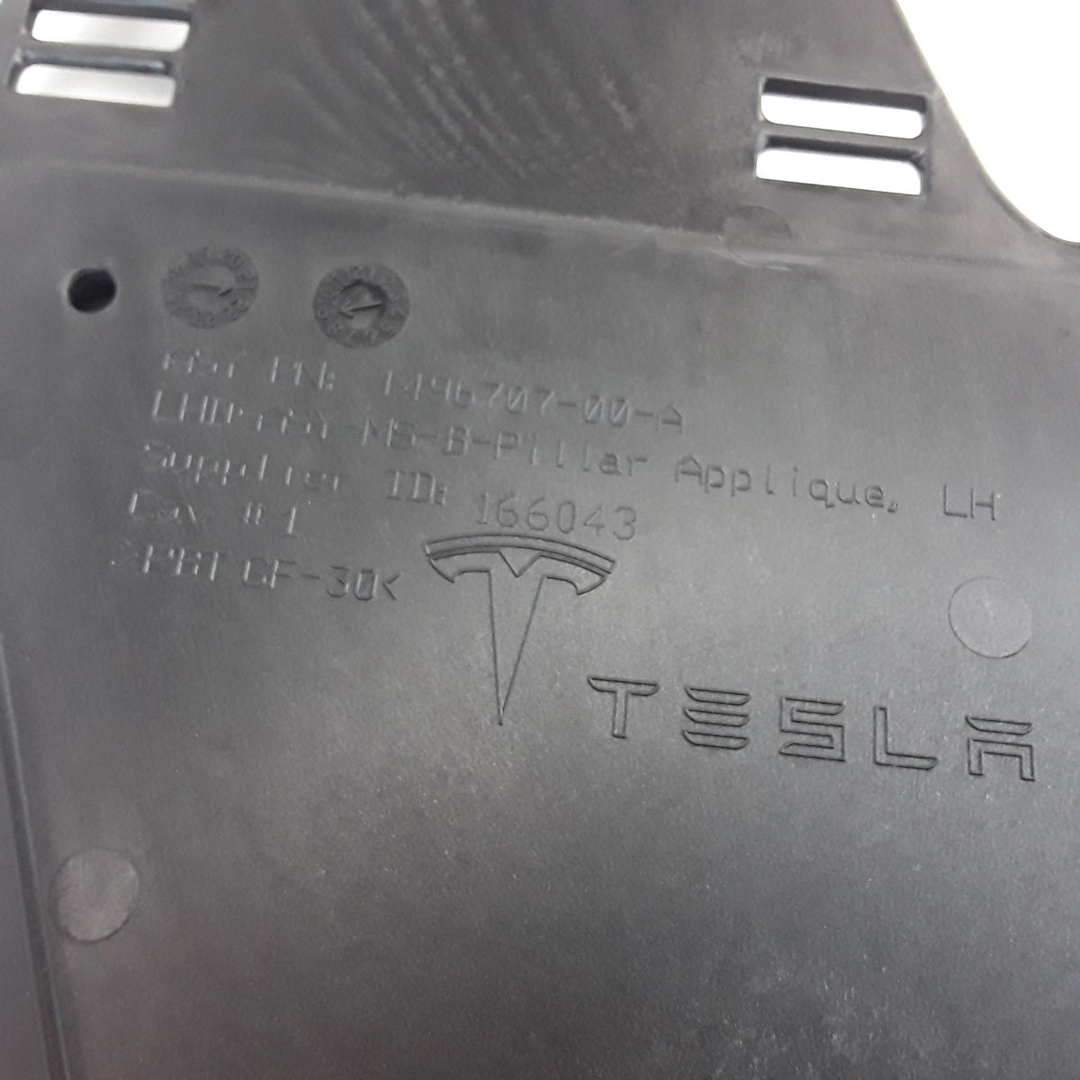 1496707-00-D Left B-Pillar Applique Assembly For Tesla Model S 2021-2026 OEM New