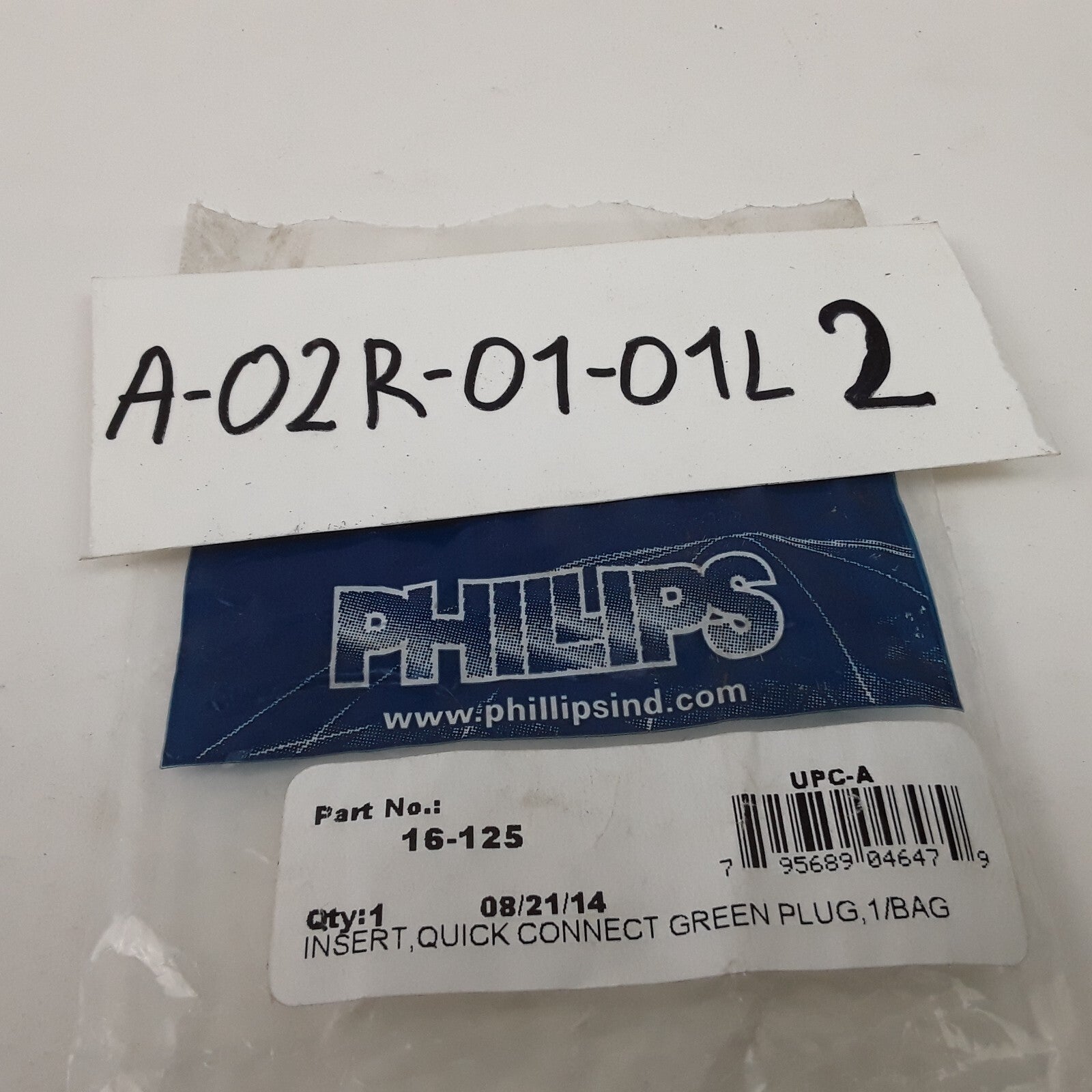 Philips 16-125 QCP Insert Connector Plug - Cartridge, Brass Pin, Easy Connect