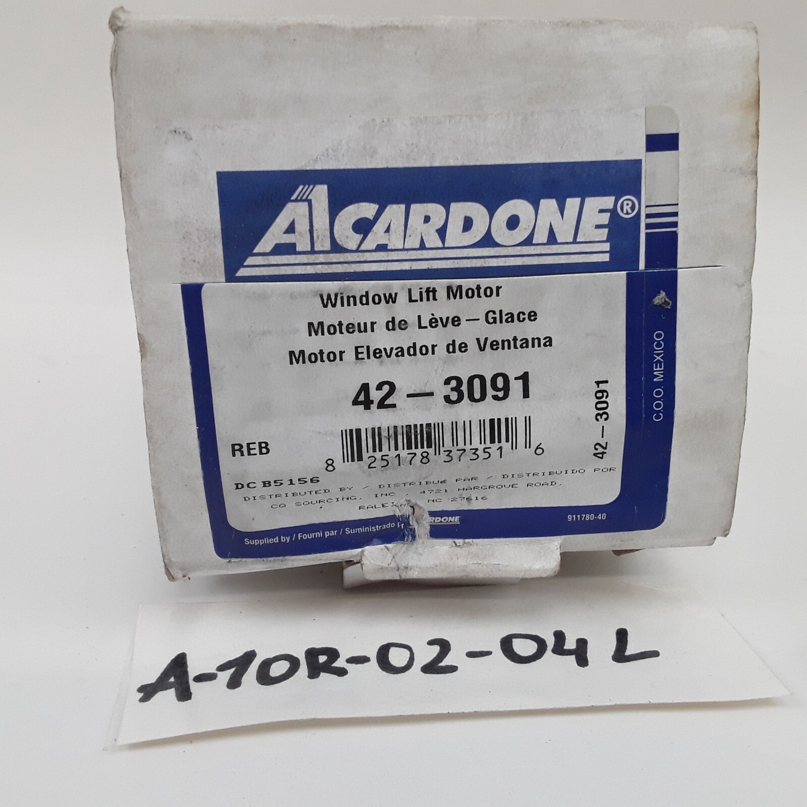 Cardone 42-3091 Front Left Power Window Motor Reman For Ford Focus 2008-2011
