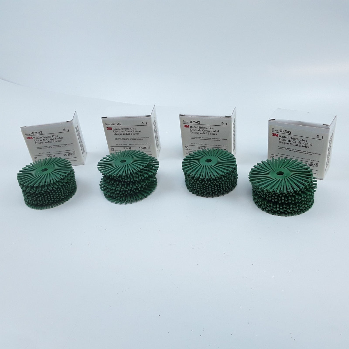 3M 07542 Discs Radial Bristle 50 Grade Size 3 in 76.2mm Set of 40 pcs