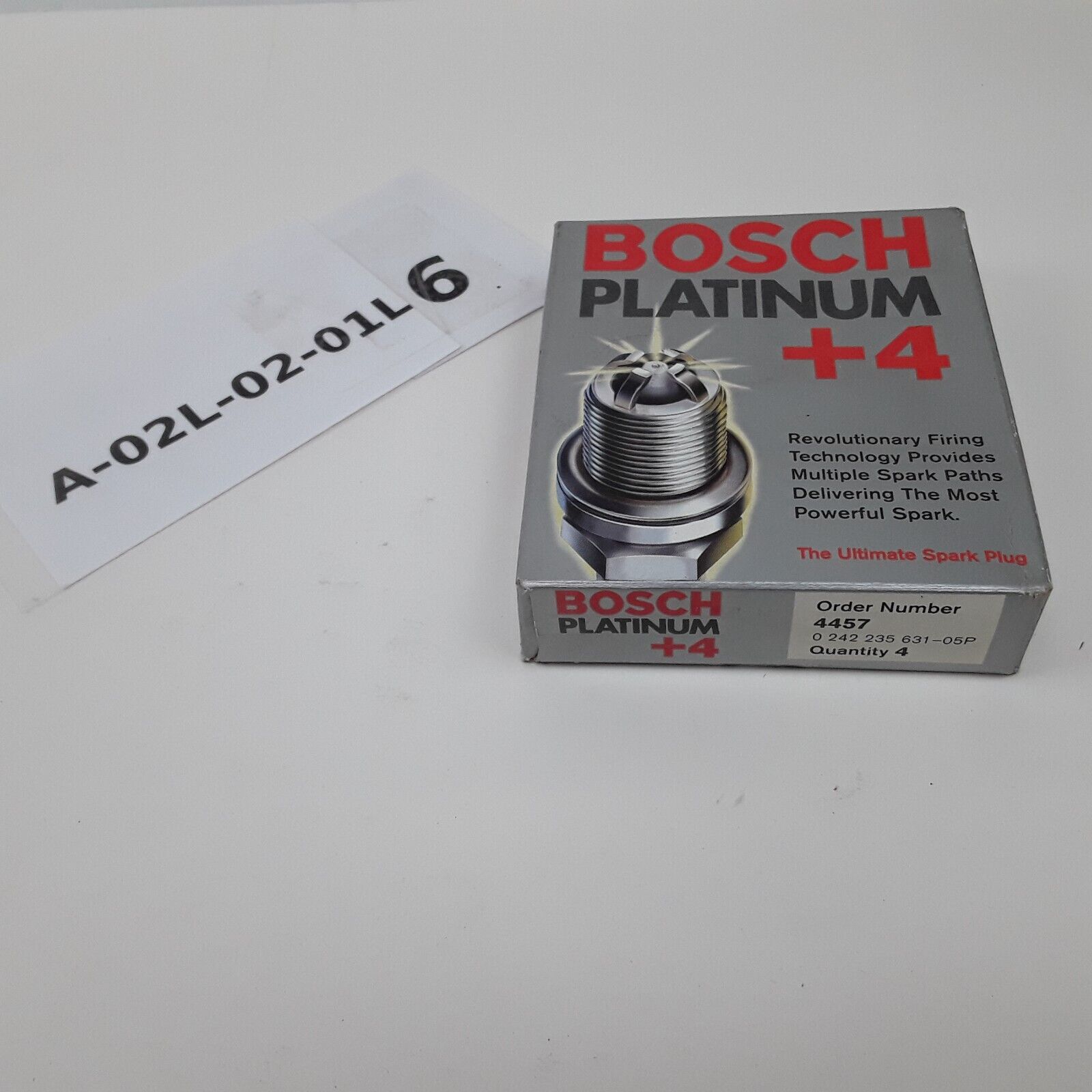 For Bosch 4457 4 pcs Spark Plugs Fits Audi, Chevrolet, Jaguar, Volvo, and More