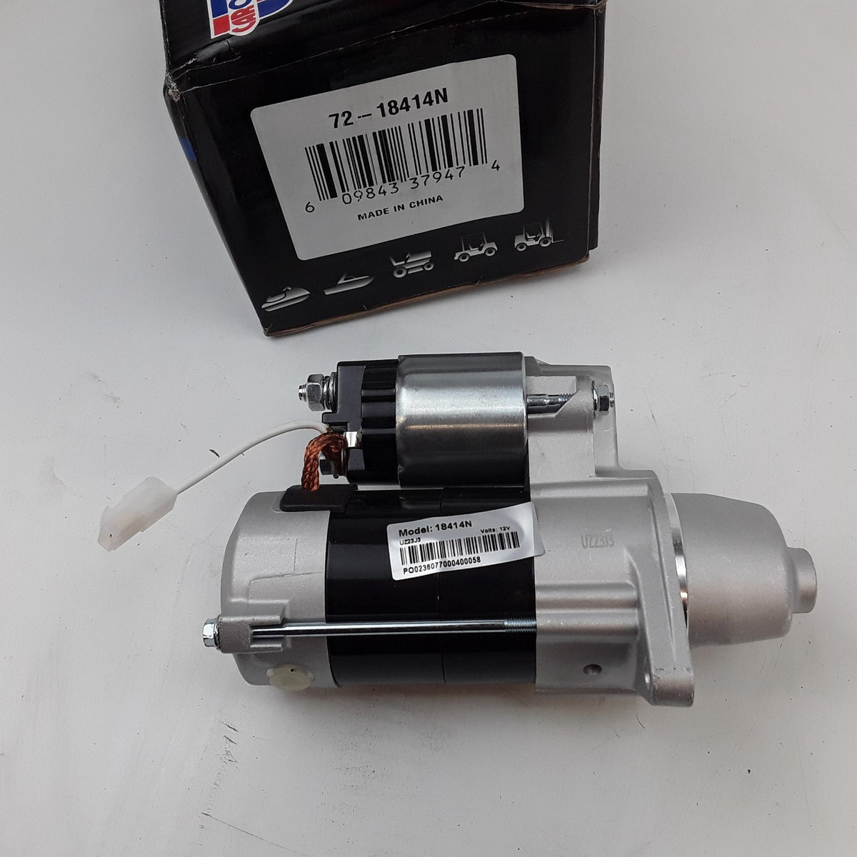 Carquest 72-18414N Starter Motor For Kubota F2260-R YR F3060-R YR 1997,2003-2004
