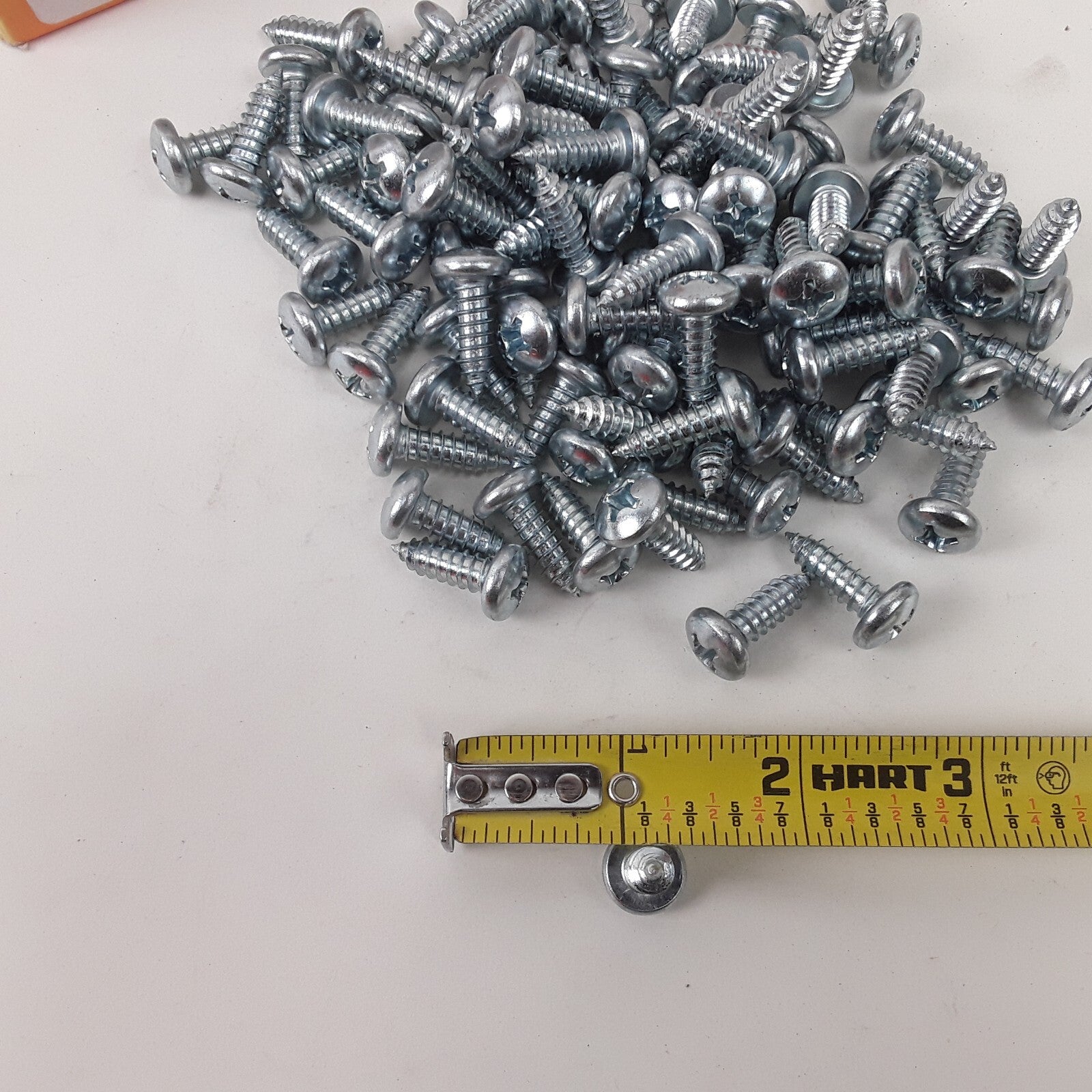 100 pcs Multi-Purpose Car Truck Sheet Metal Screw Head-No. 14 x 3/4 In