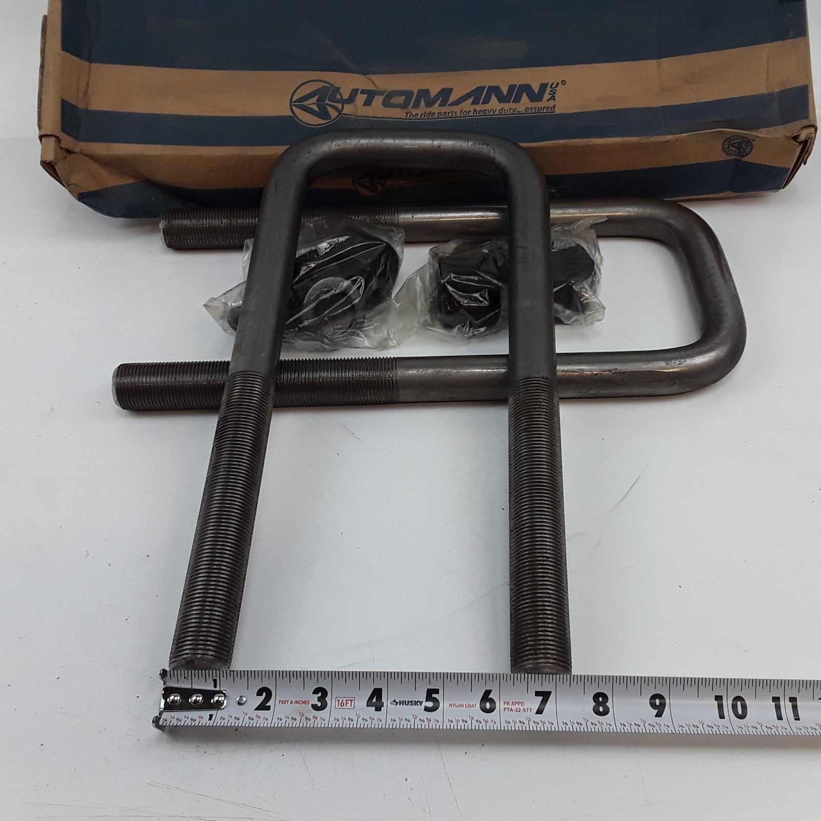 Leaf Spring Axle U-Bolt Round Bend 3/4" Thread 2.86" ID 14.12" Long AUBK8286-141
