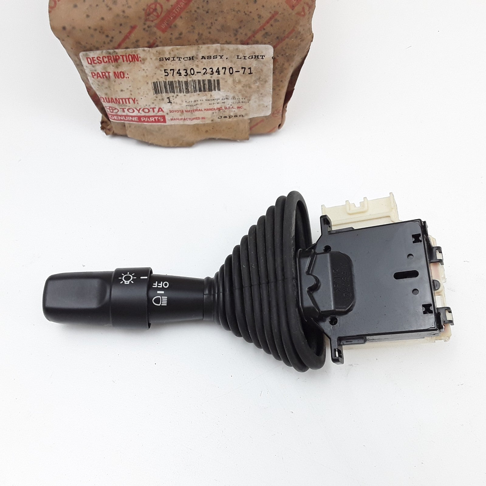 Toyota 57430-23470-71 Light Lamp Control Switch Assembly For Forklifts