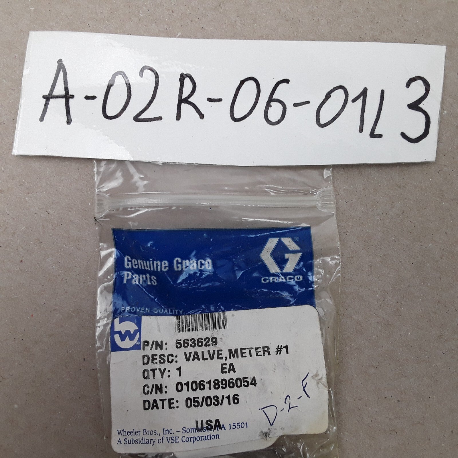 Graco 563629 LubriSystem Grease Injector Valve Replacement for Auto Lube Systems