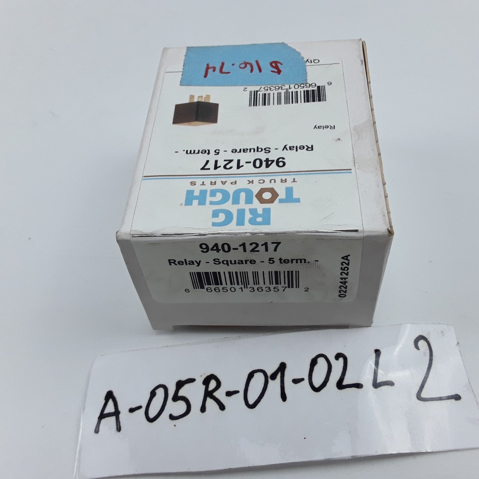 Rig Tough 940-1217 5-Terminal Square Relay Assembly For Automotive Trucks