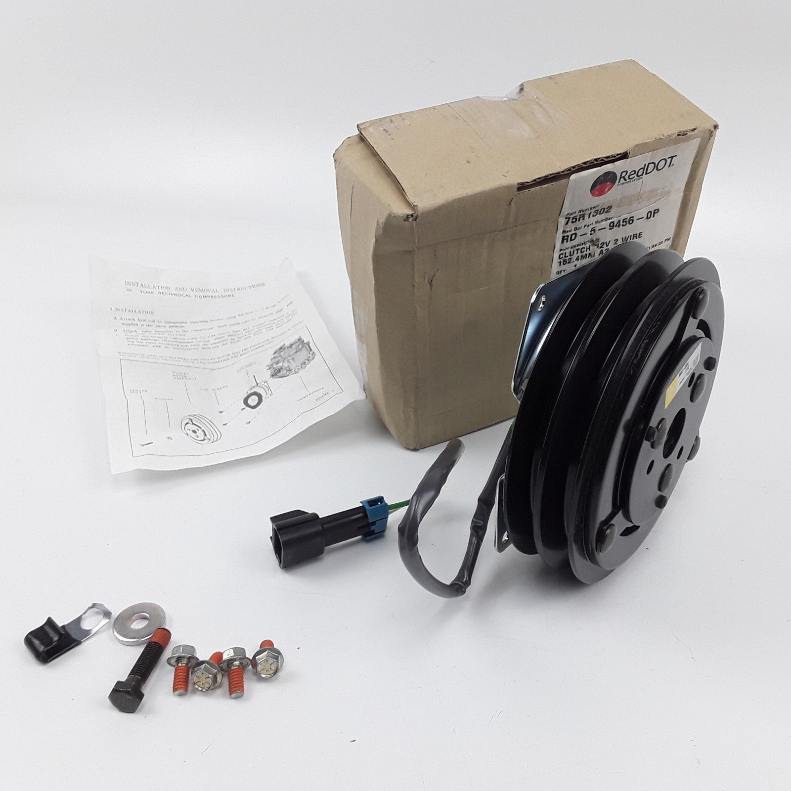 Red Dot 75R1302 Clutch Assembly 12V 2-Wire For Heavy Duty Trucks
