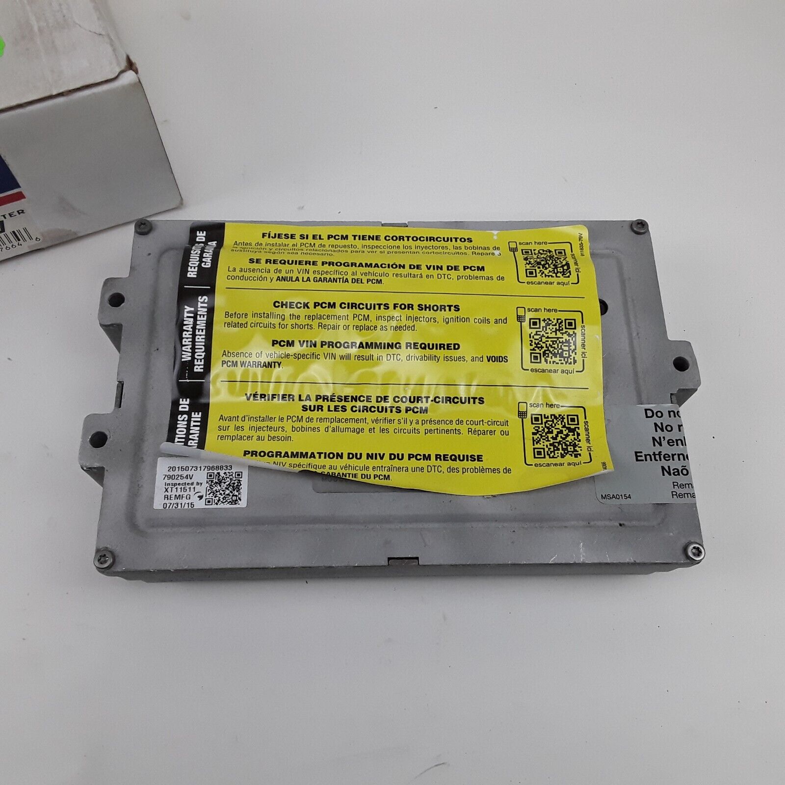 Cardone 79-0254V Engine Control Module Rectangle For Dodge Ram 1500 Van 2001