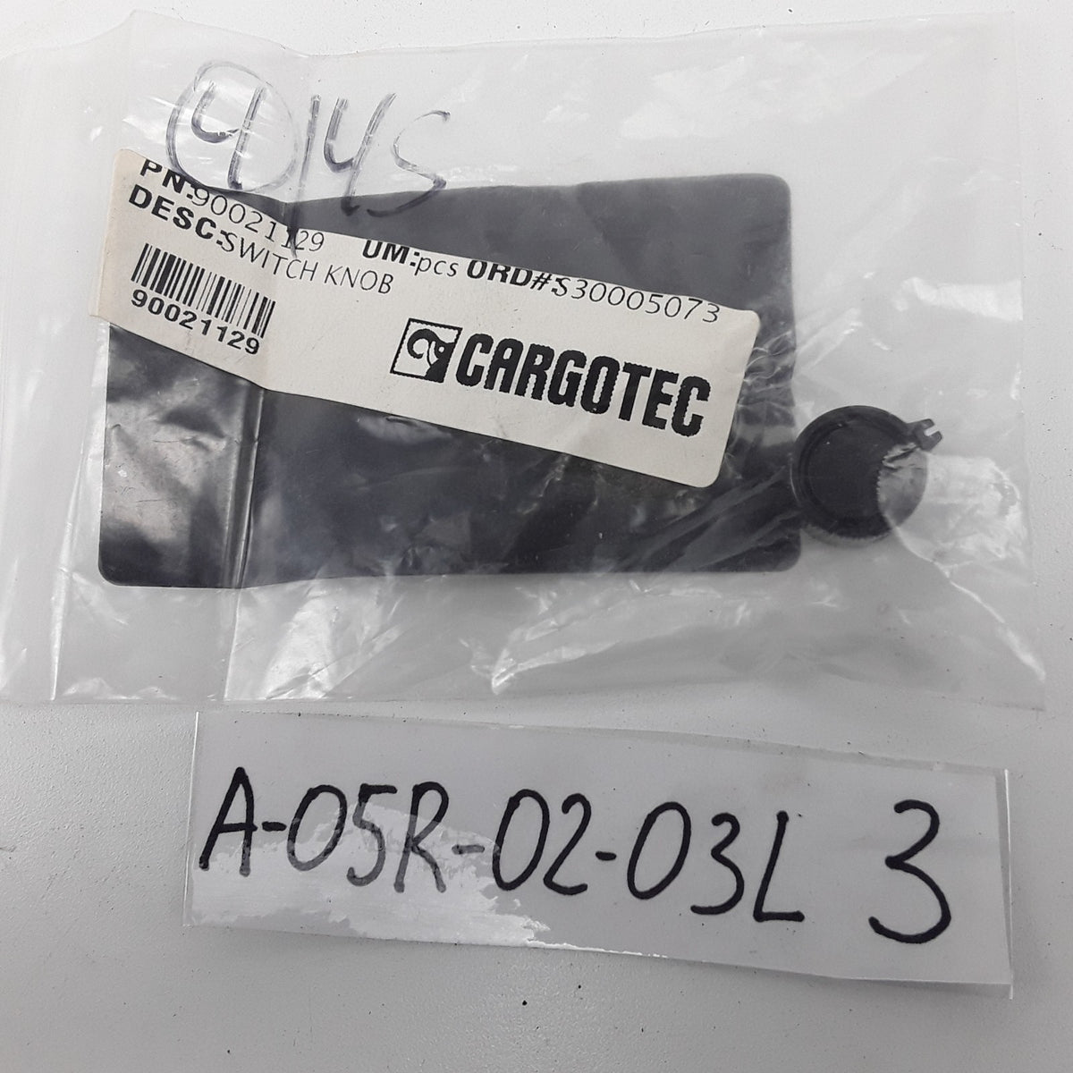 Cargotec Heater Control Switch Knob 90021129 For Ottawa Yard Mule