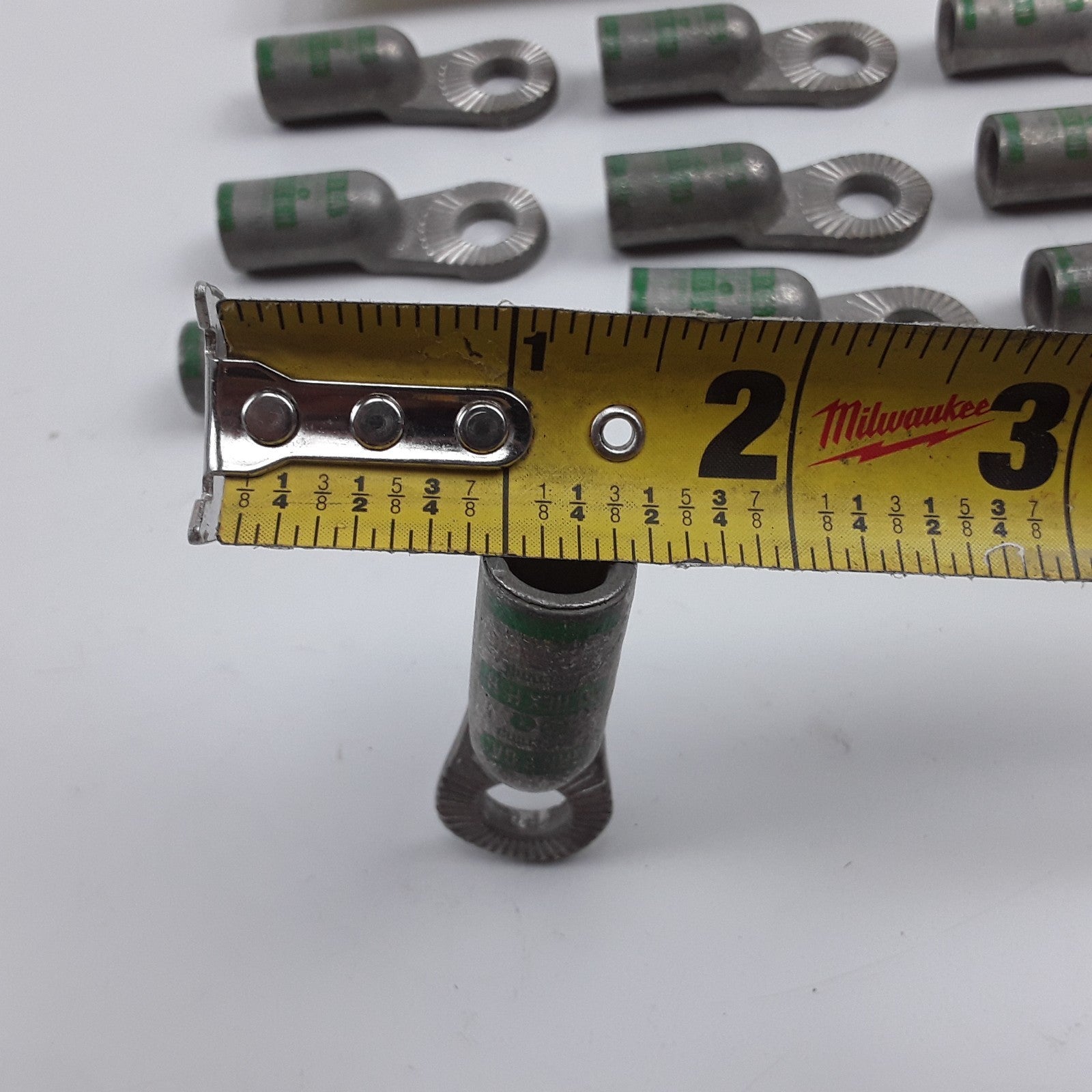 2 GA 3/8" Inches S/T HD Wire Connector Ring Terminals Cable Lug Crimp Pack of 10