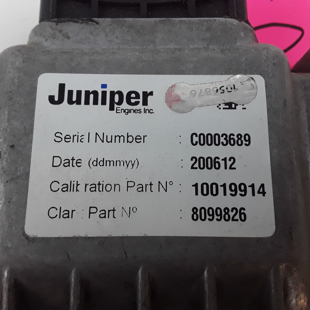 Juniper 10019914 Engine Control Module Unit Fits Clark Forklifts 8099826