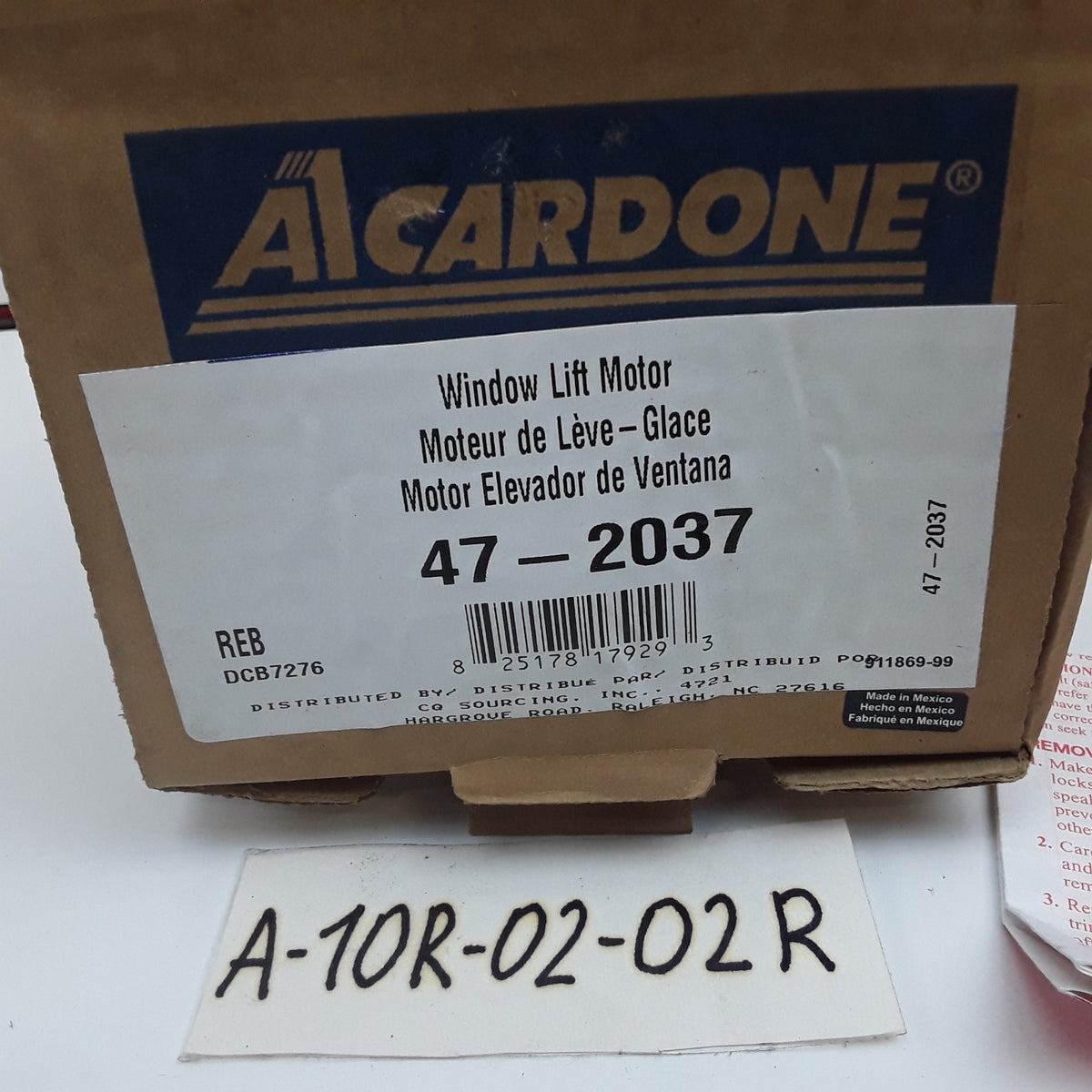 Cardone 47-2037 Rear Left Power Window Motor Fits Volkswagen Passat (2001-2005)