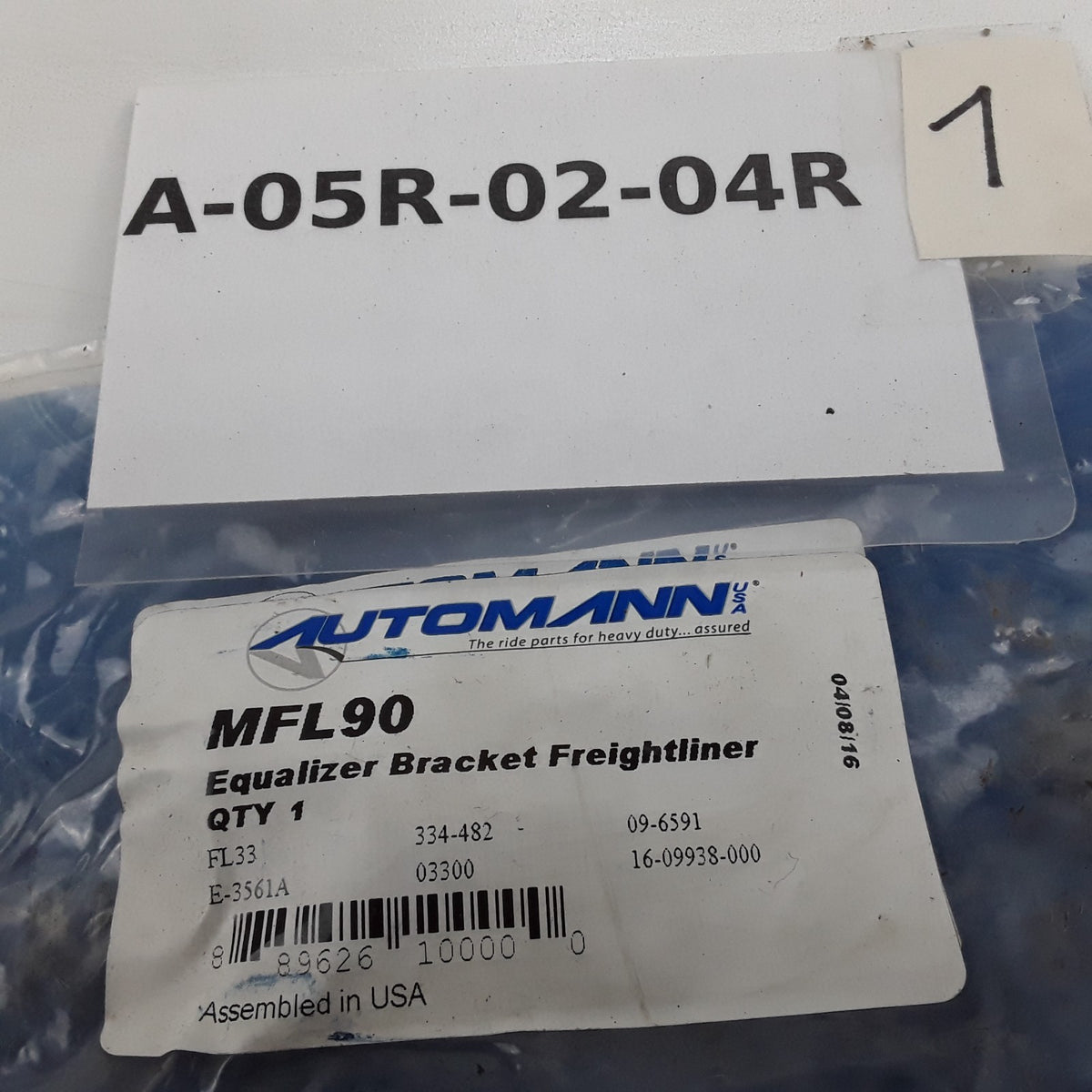 Automann MFL90 Equalizer Bracket Assembly Heavy Duty For Freightliner