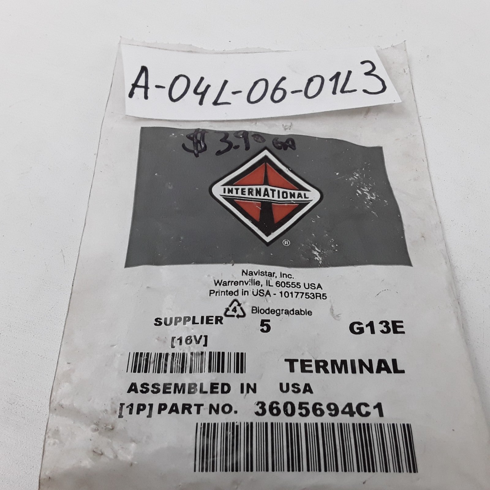 5 Pcs International Navistar Truck 3605694C1 Electrical Cables Terminals 6.3mm