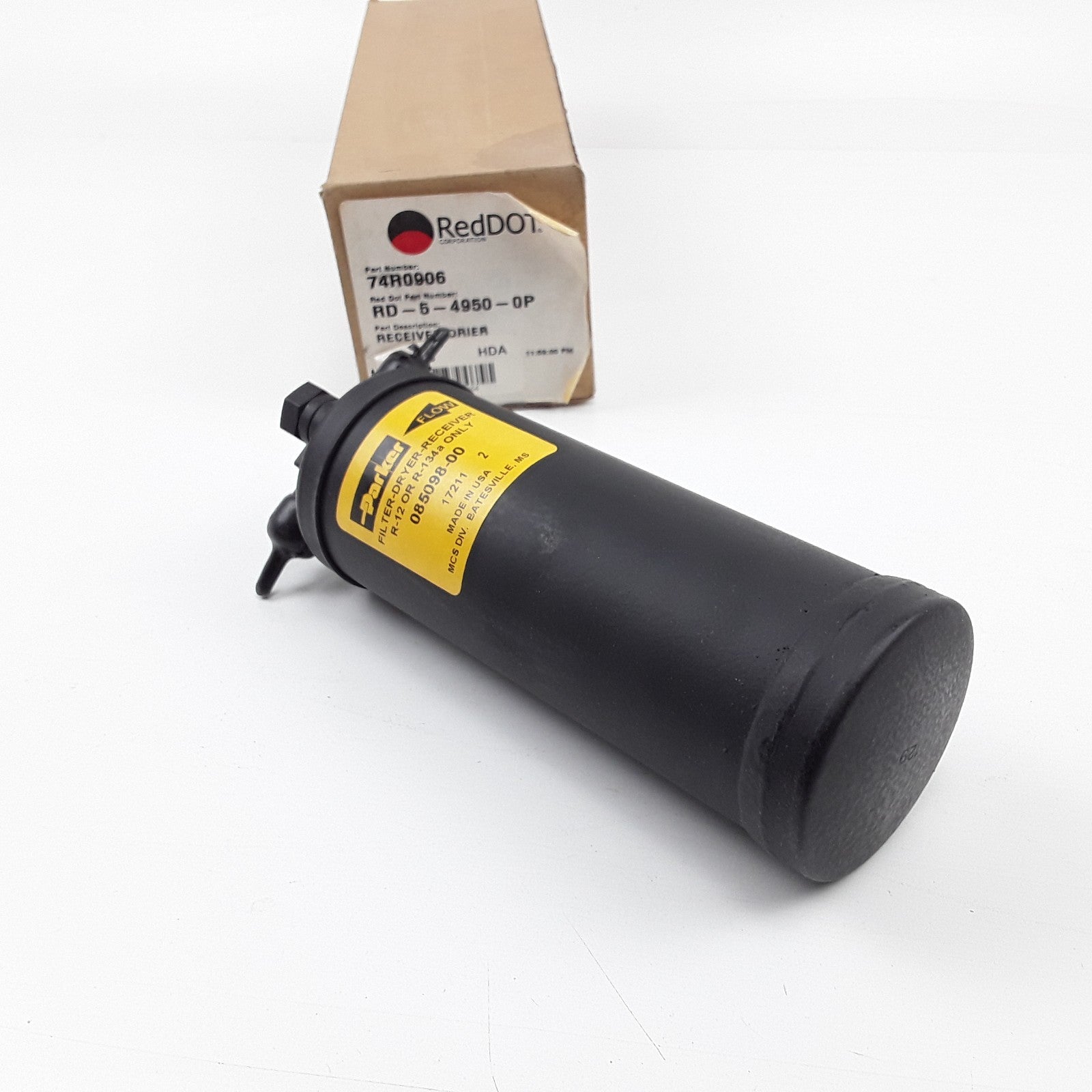 Red Dot 74R0906 Steel Filter Drier Assembly Fits Freightliner FL70 FL80 (2001)
