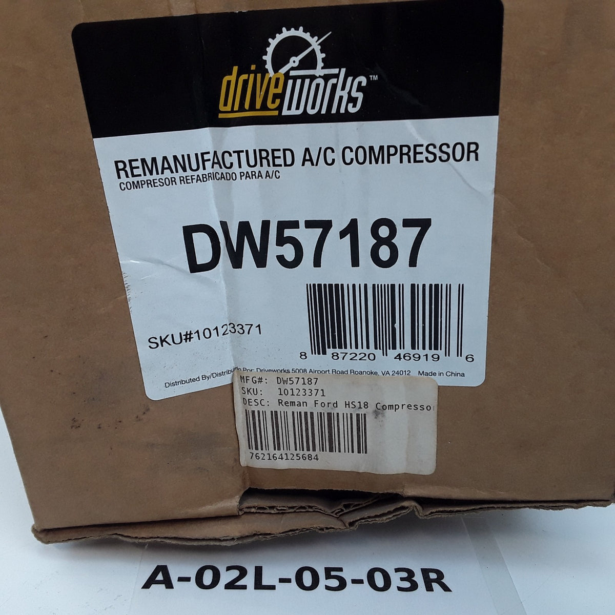 A/C Compressor Fits Hyundai Santa Fe 2001 2002 2003 2004 2.4L Driveworks DW57187