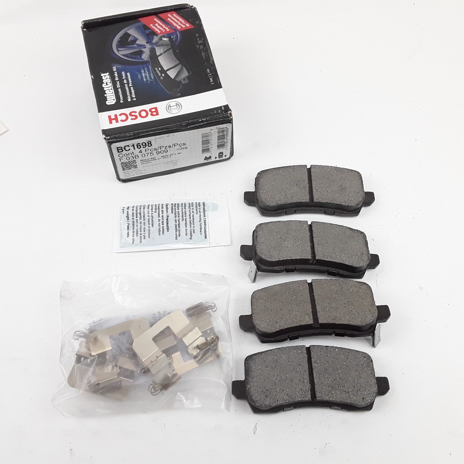 Bosch Rear Disc Brake Pad Set Fits Acura TLX MDX RLX Honda Odyssey (2014-2020)