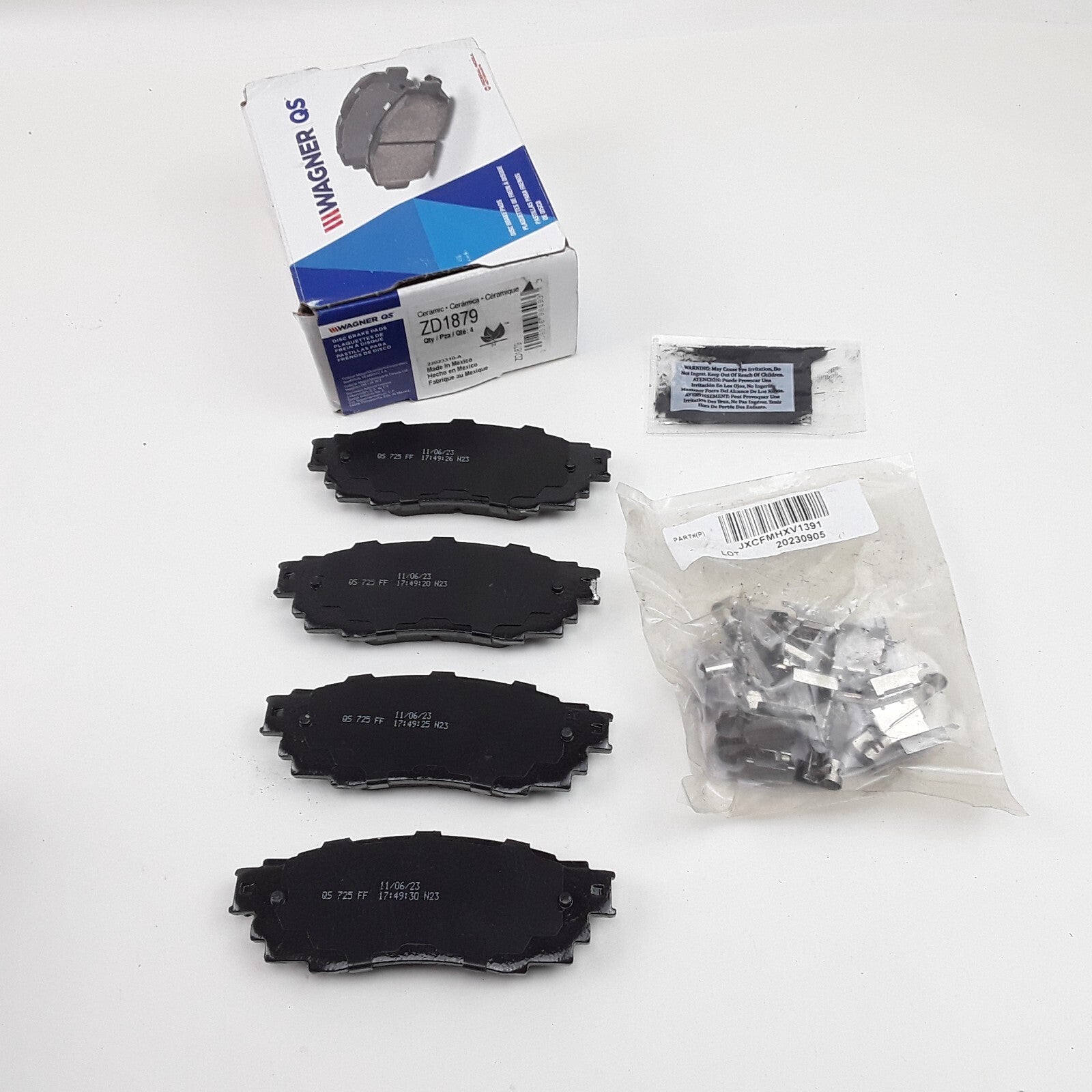 QuickStop Rear Disc Brake Pad Set Fits Lexus RX350 2016-2023 RX450hL 2018-2022