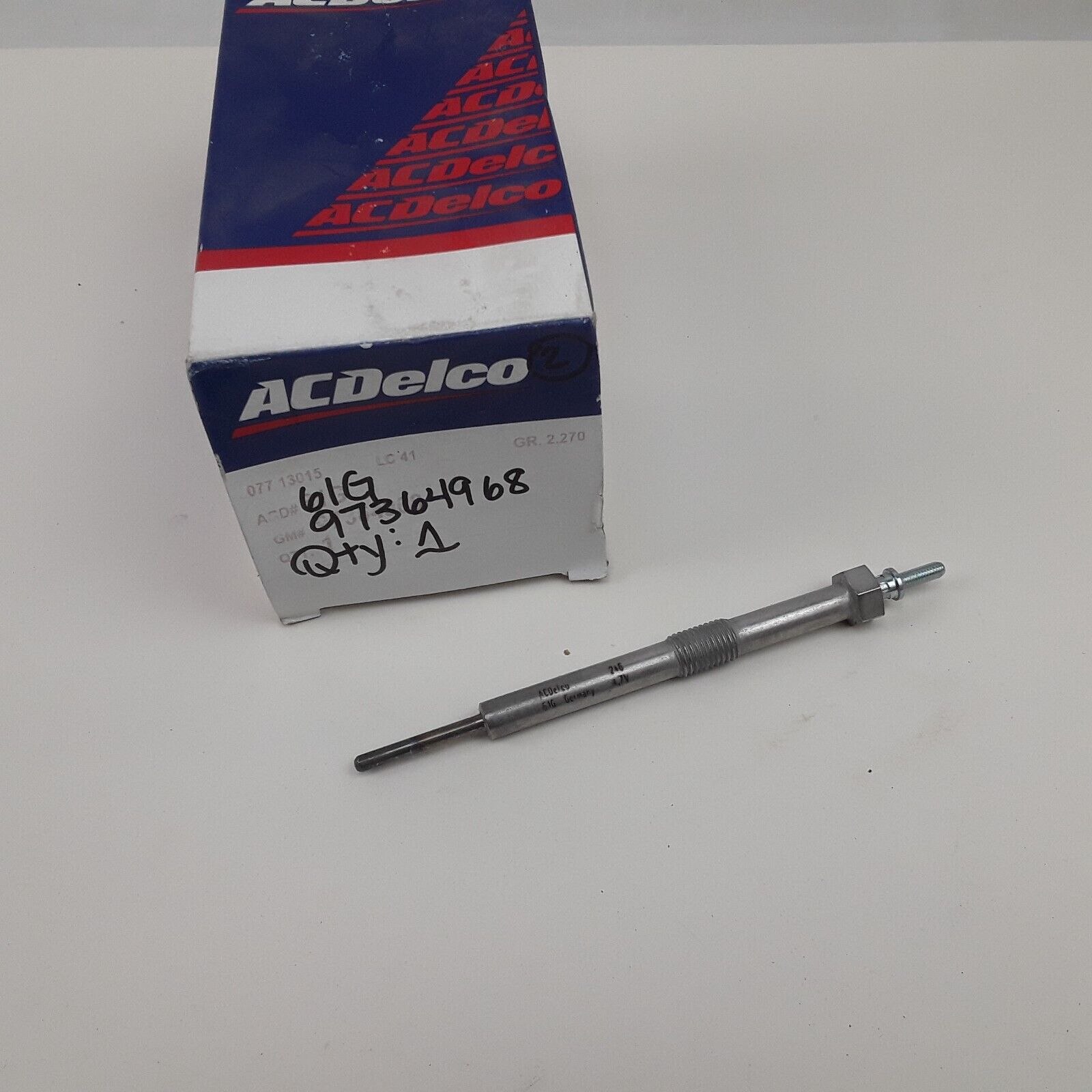 Diesel Glow Plug For Chevrolet GMC 6.6L Diesel ACDelco 61G p/n 97364968 12639701