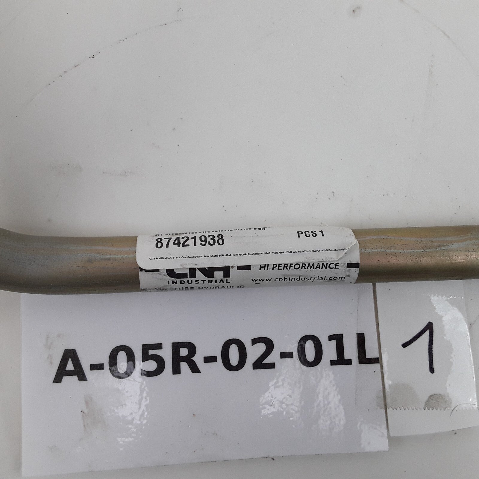 CNH 87421938 Hydraulic Pipe Line Tube High Quality Fit Light Duty Loader Backhoe
