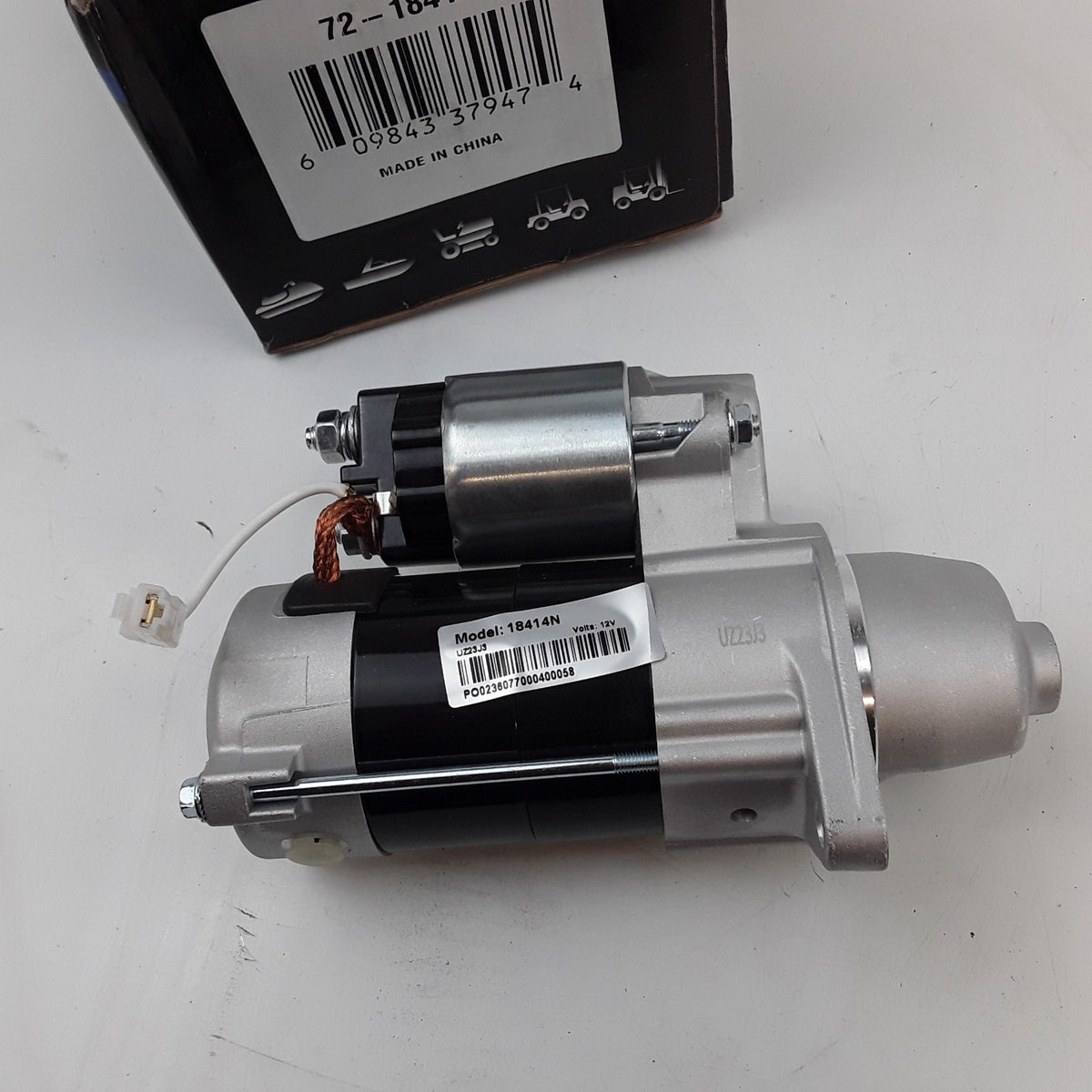 Carquest 72-18414N Starter Motor For Kubota F2260-R YR F3060-R YR 1997,2003-2004